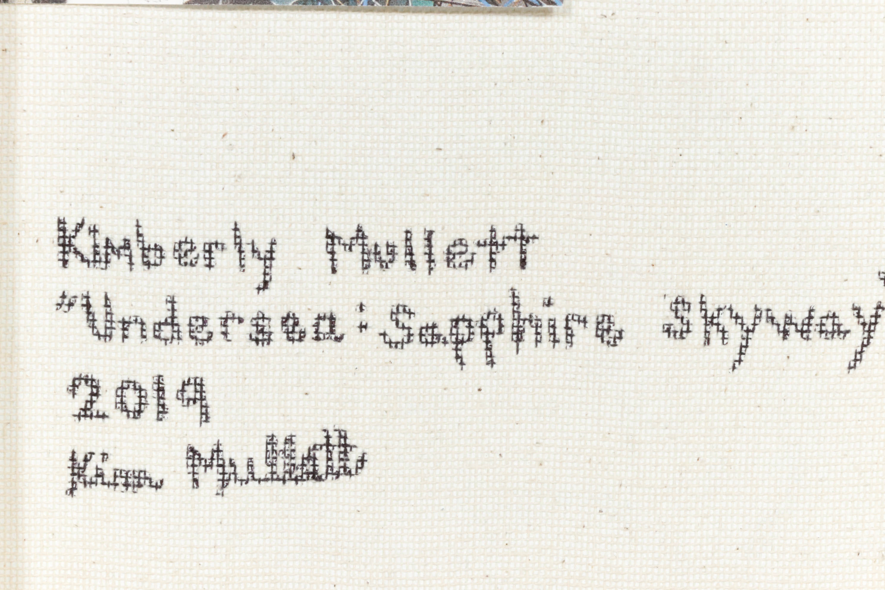 Kimberly Mullet Mixed Media Painting "Undersea: Sapphire Skyway".