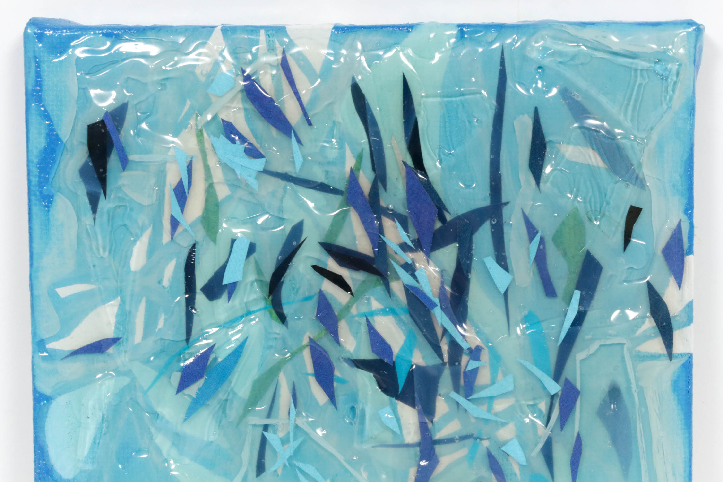 Kimberly Mullet Mixed Media Painting "Undersea: Light Traveling"