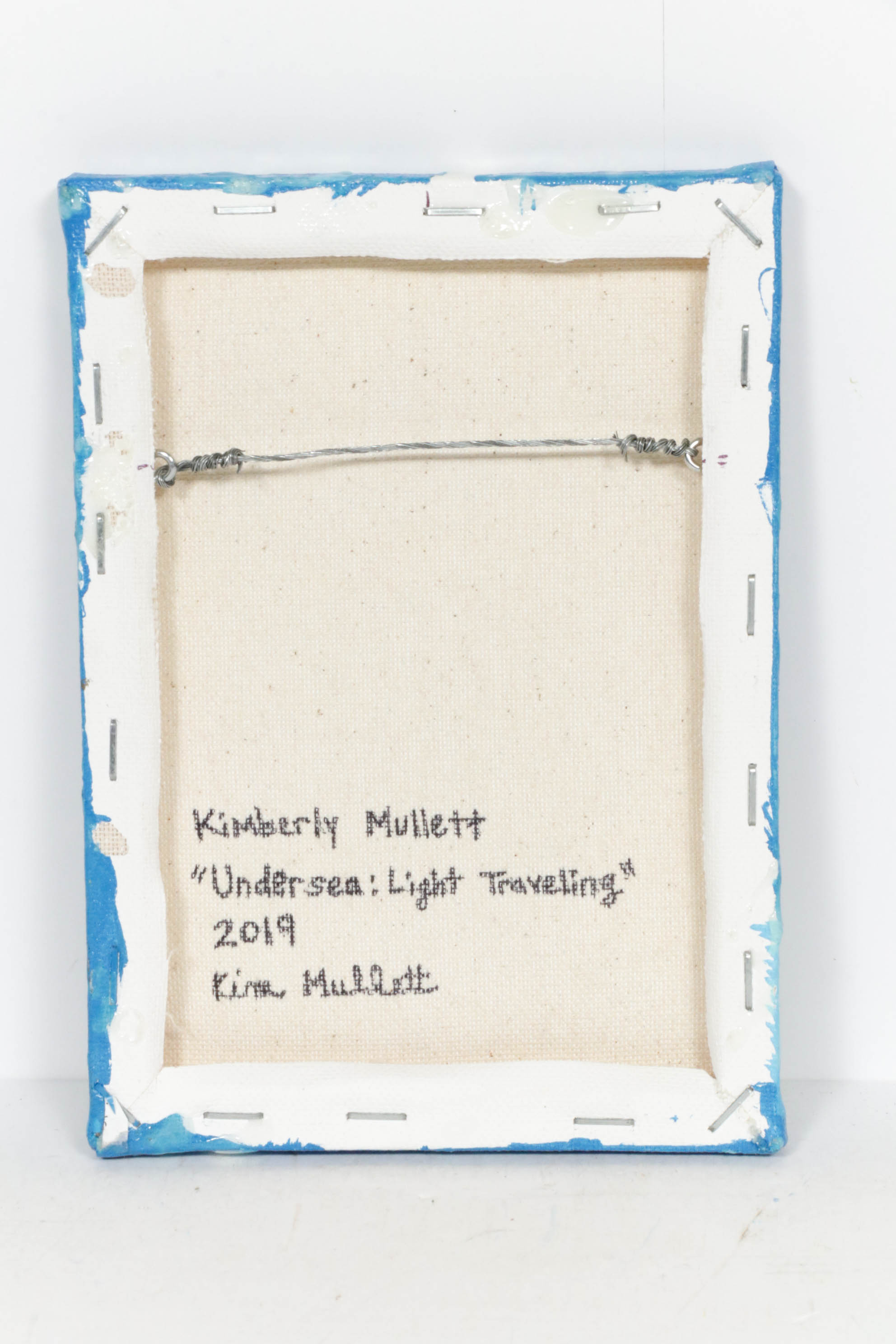 Kimberly Mullet Mixed Media Painting "Undersea: Light Traveling"