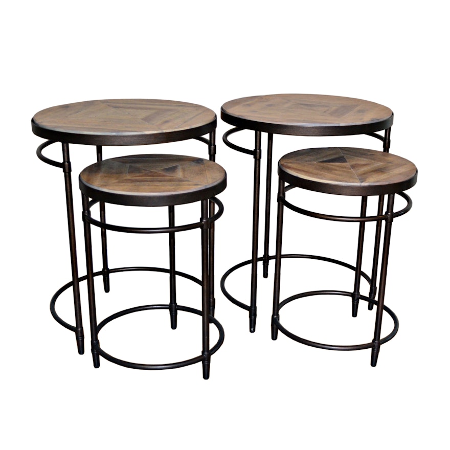 Pair of Hooker Furniture "Saint Armand" Nesting Side Tables, Contemporary