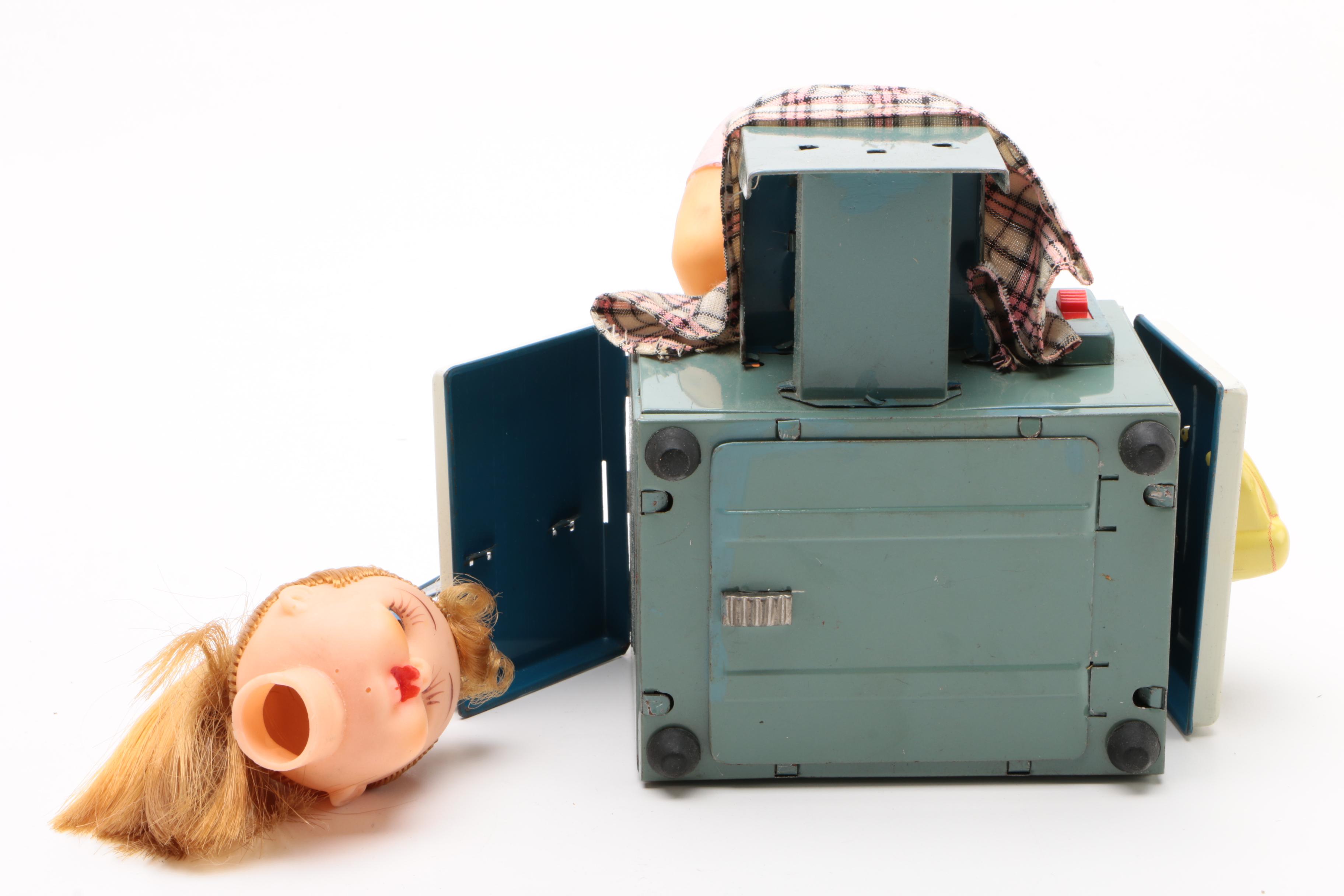 Japanese "Miss Friday The Typist" Battery Operated Toy in Original Box, 1960s