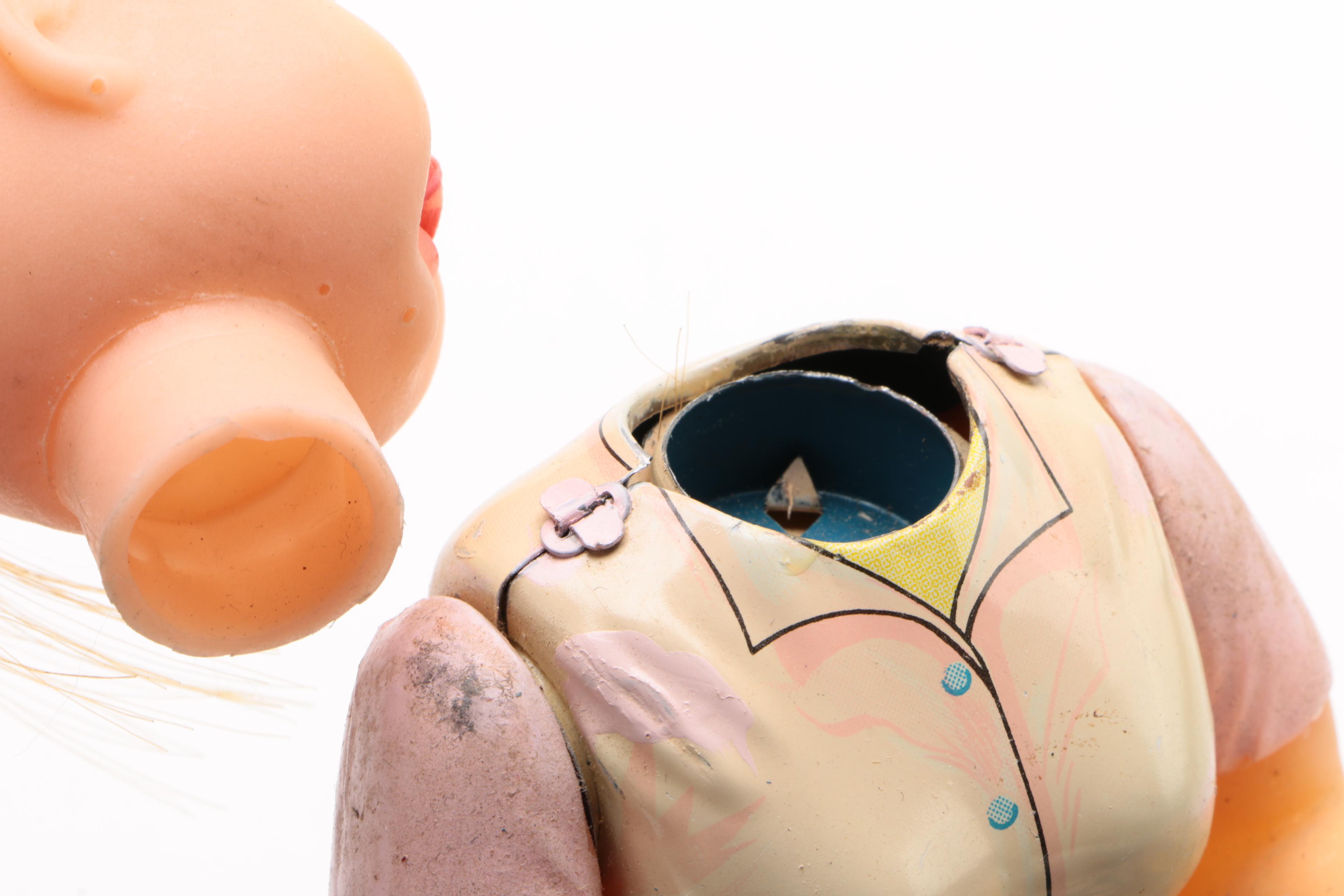 Japanese "Miss Friday The Typist" Battery Operated Toy in Original Box, 1960s