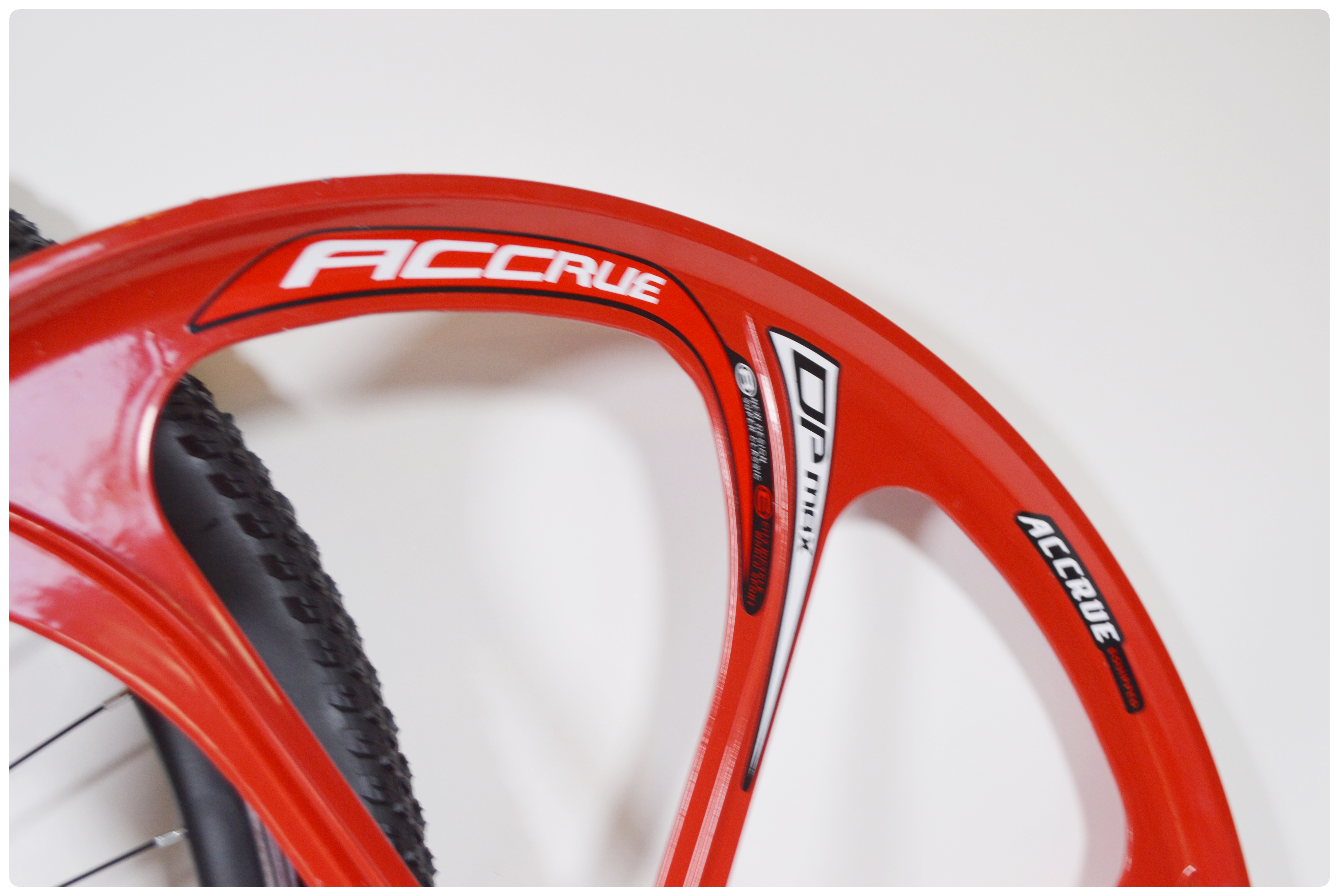 Accrue 22" Alloy Wheel and Wanda King 26" Bicycle Tire Wall Decor