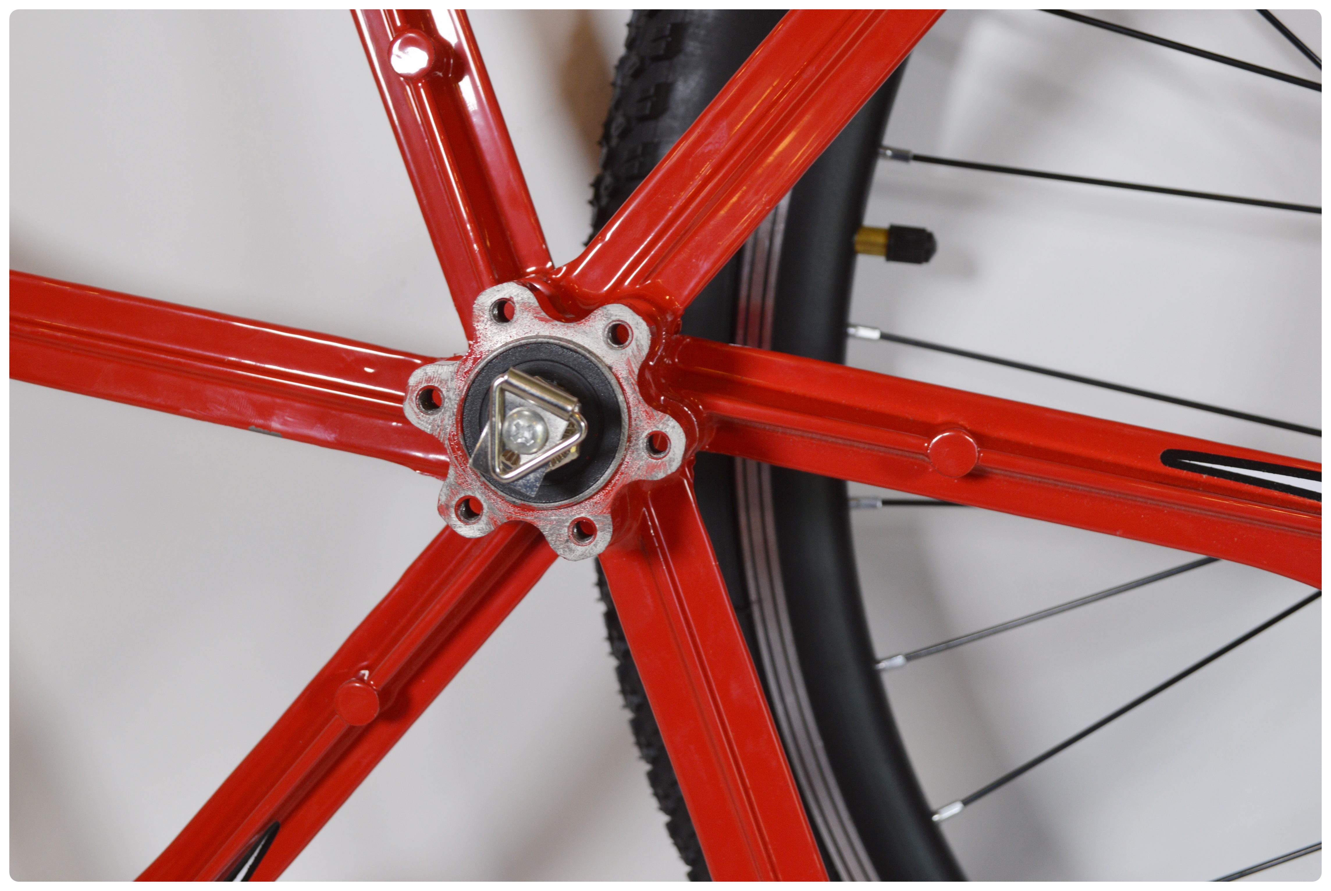 Accrue 22" Alloy Wheel and Wanda King 26" Bicycle Tire Wall Decor