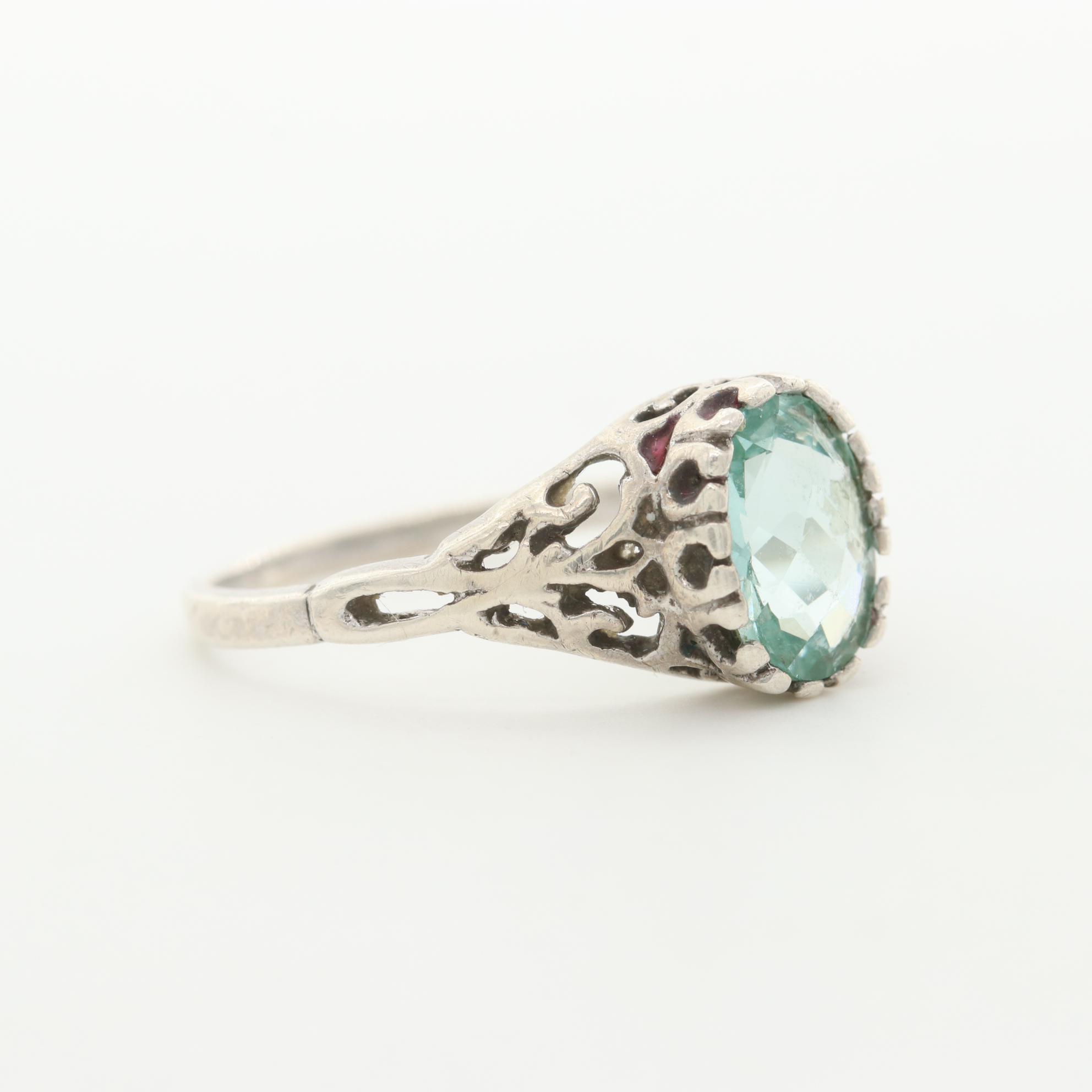 Sterling Silver Spinel Ring