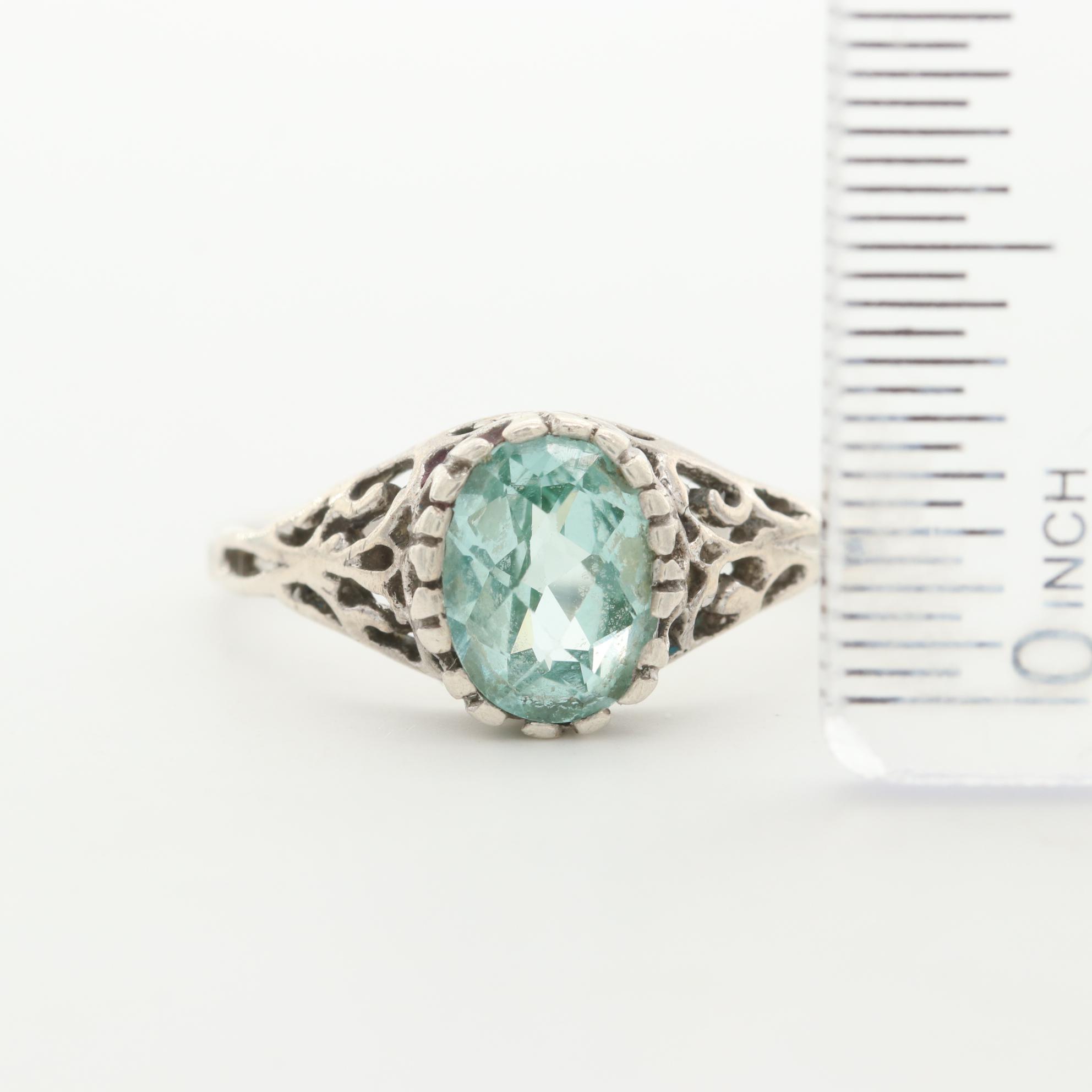 Sterling Silver Spinel Ring