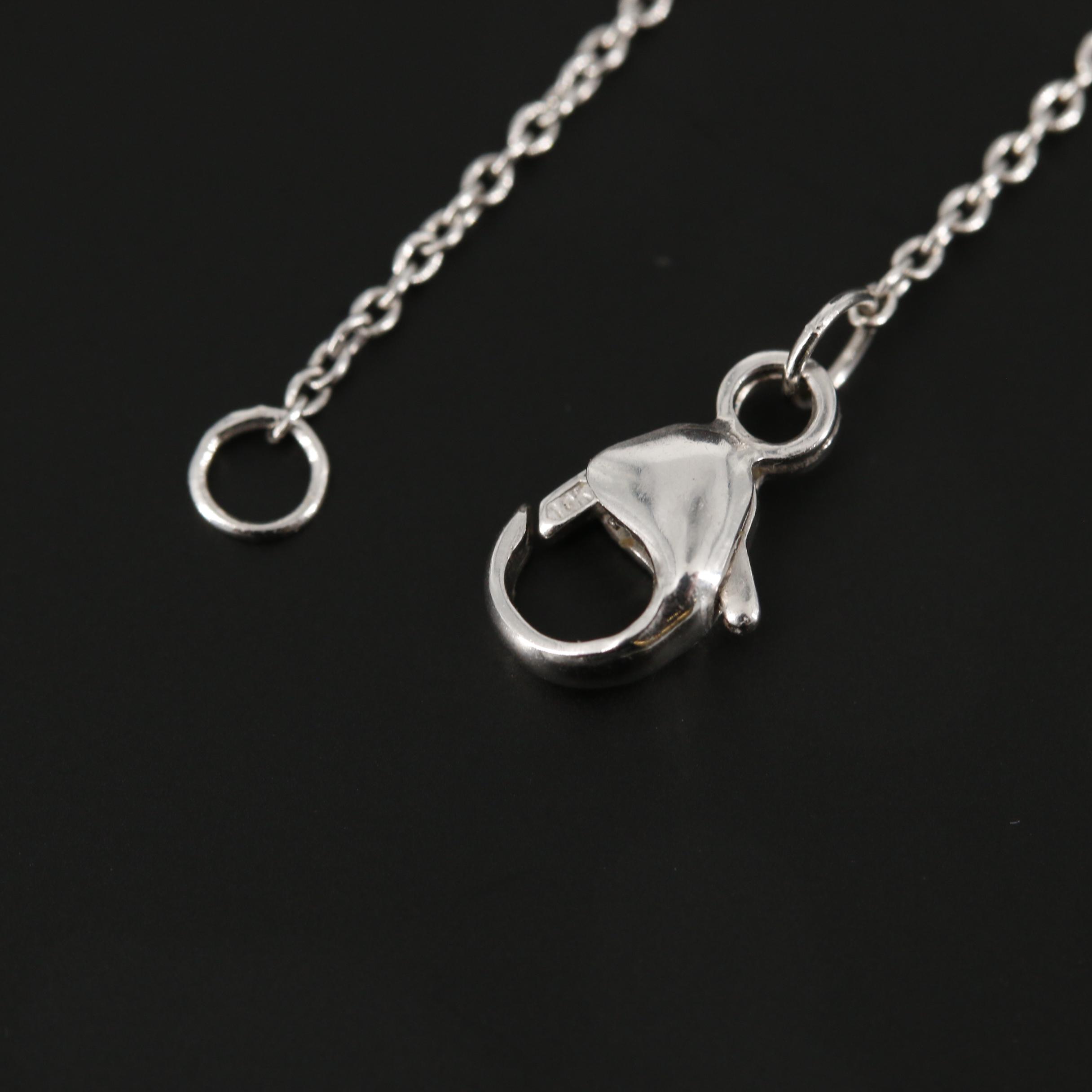 10K White Gold Diamond Bracelet