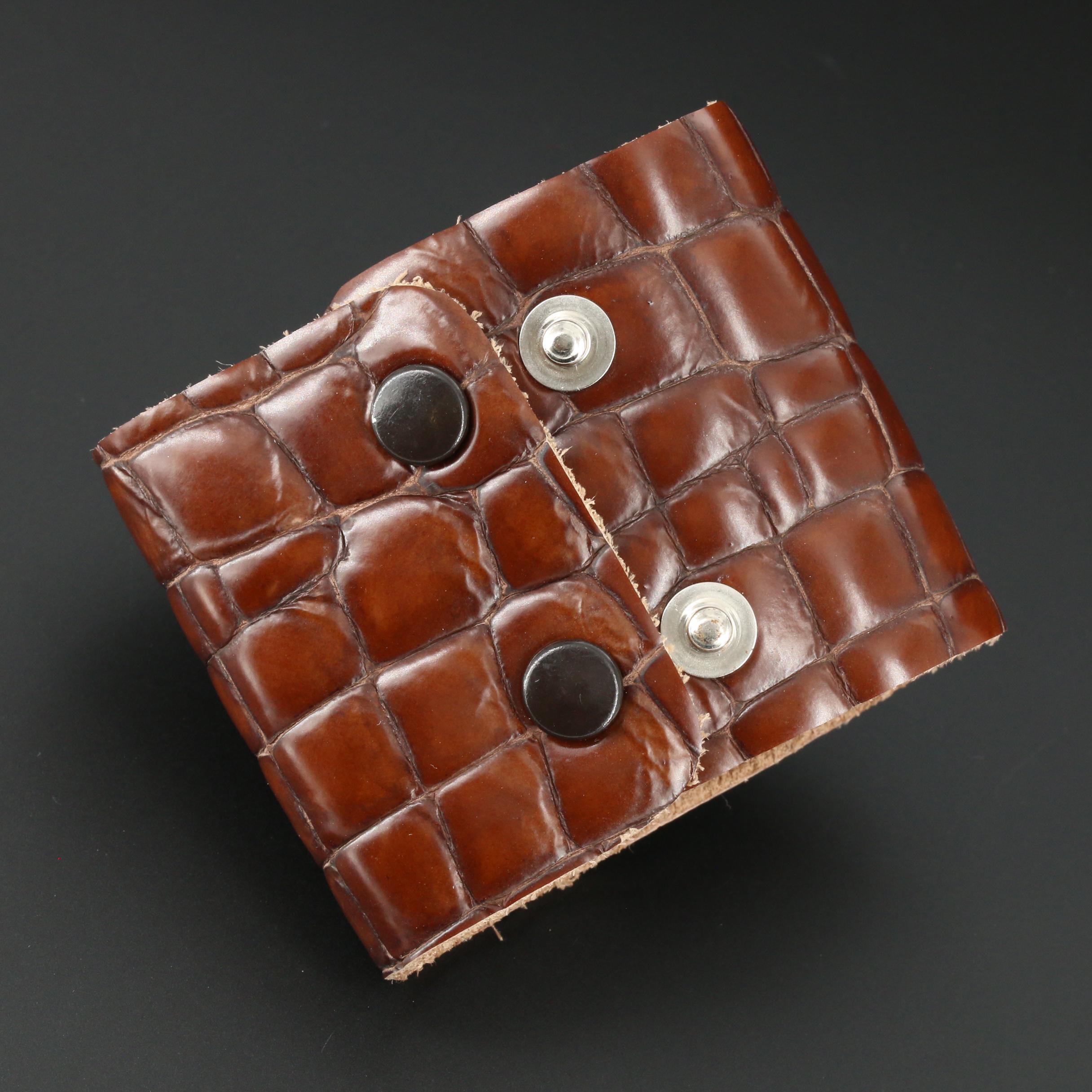 Cultured Pearl and Glass on Leather Bracelet