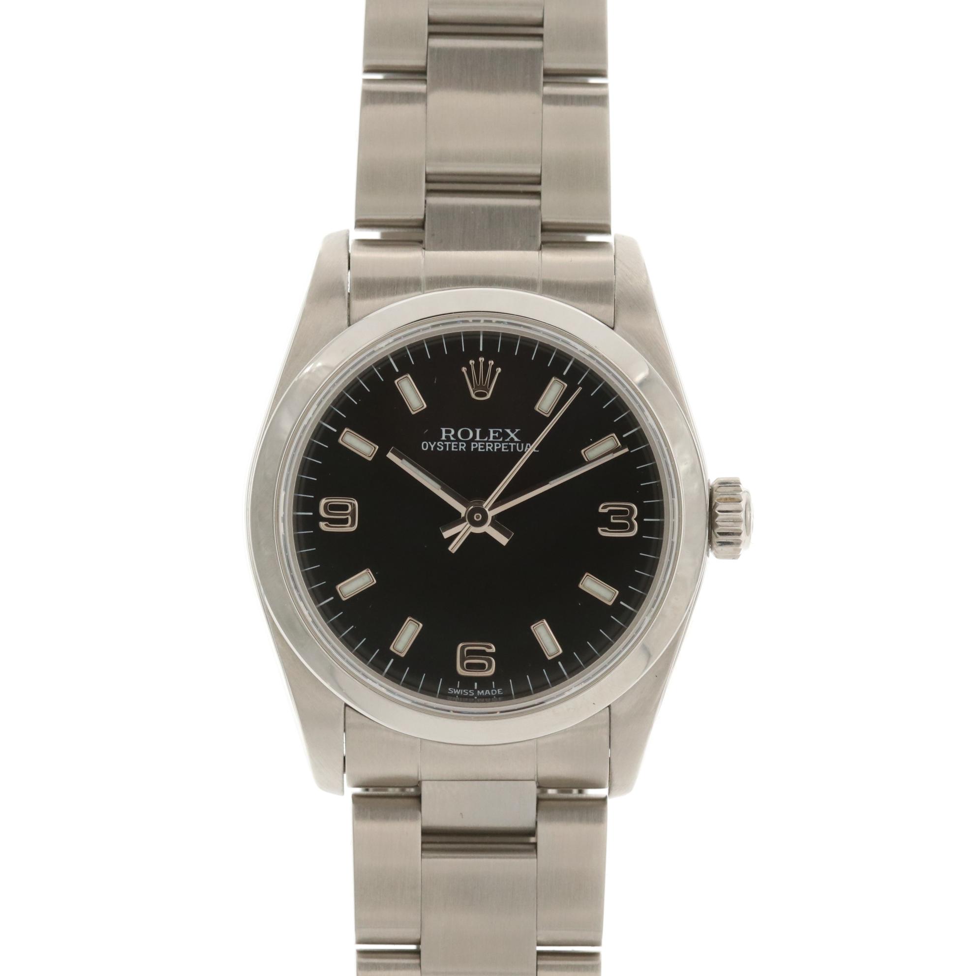 Rolex Oyster Perpetual Stainless Steel Watch, 1999