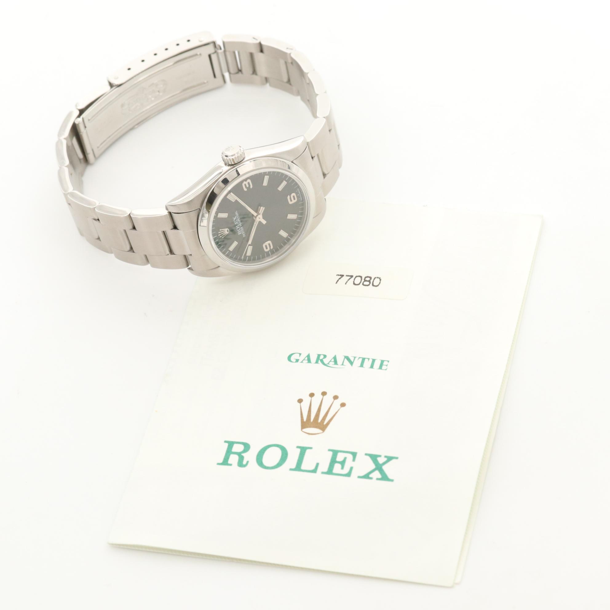 Rolex Oyster Perpetual Stainless Steel Watch, 1999