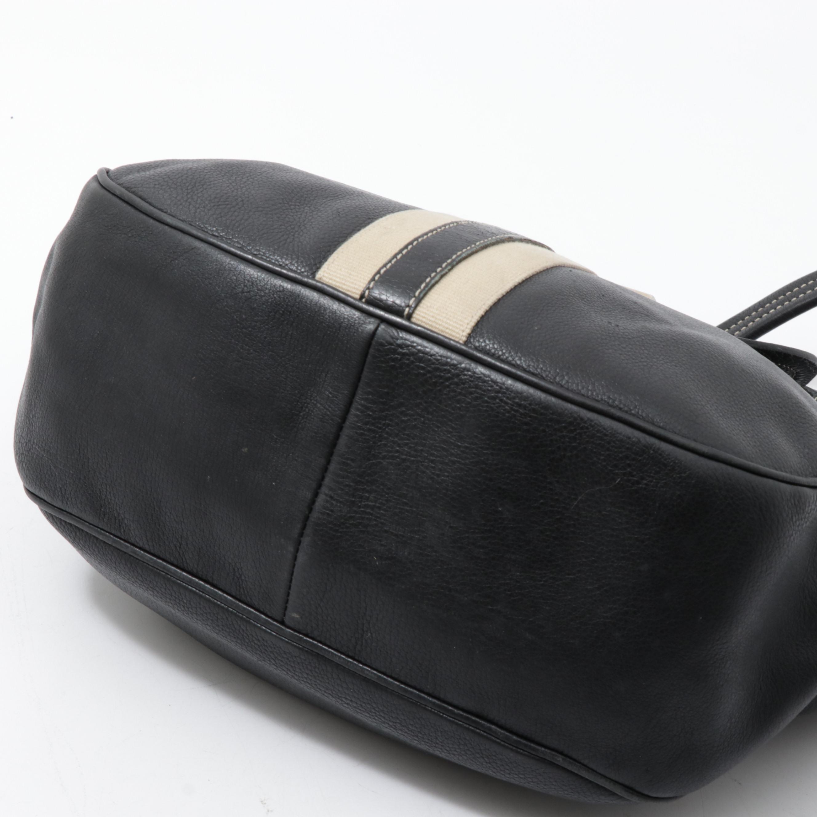 Prada Black Vitello Leather and Lizard Skin Shoulder Bag, Made in Italy