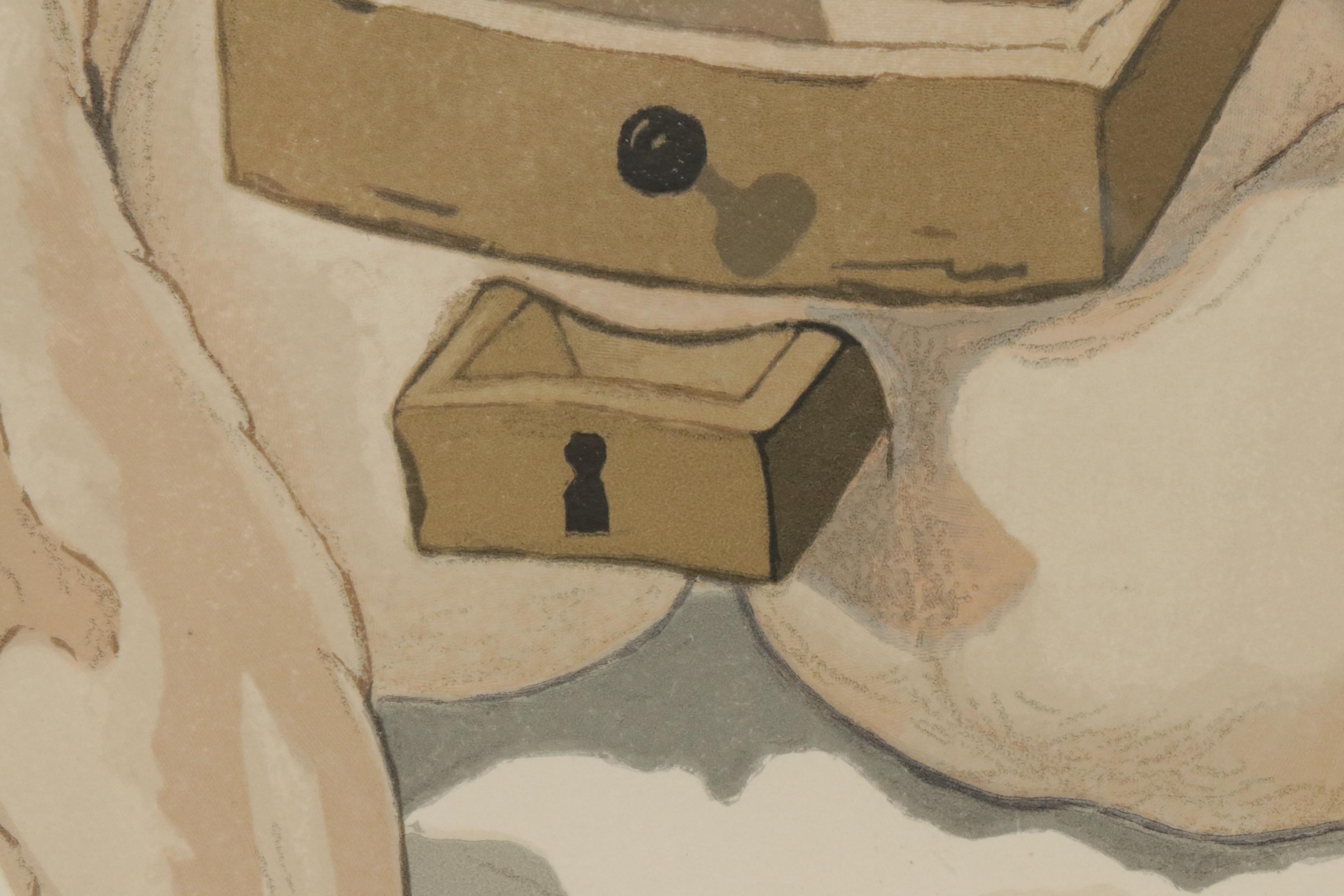 Salvador Dalí Wood Engraving "Purgatory Canto 1: The Fallen Angel"