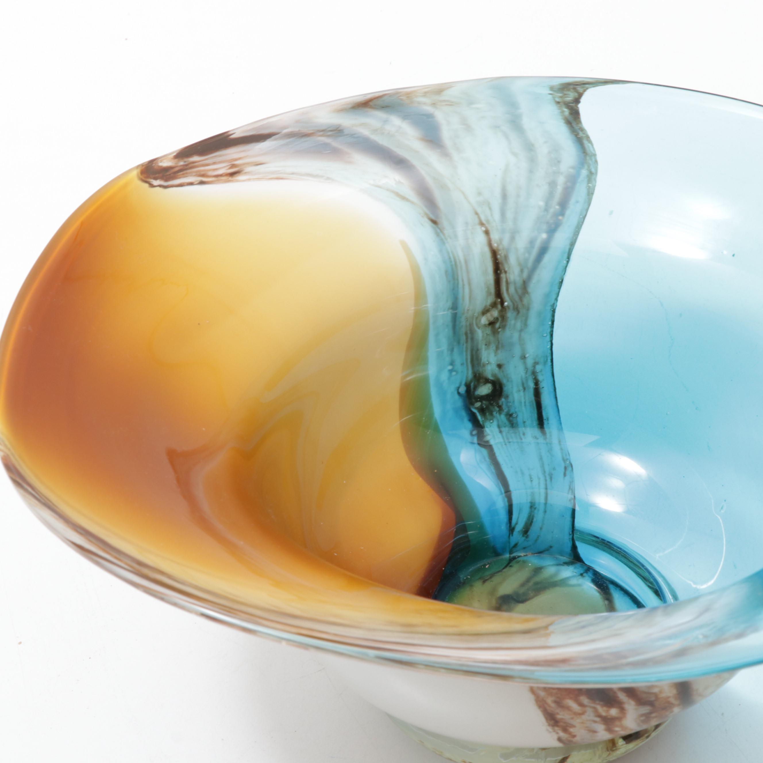 Art Glass Freeform Bowl