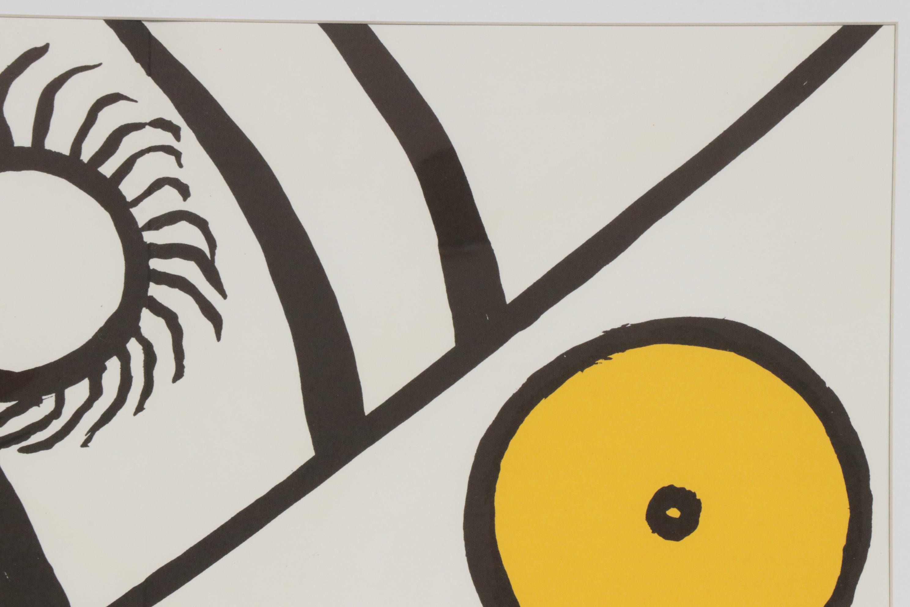 Alexander Calder Double Page Color Lithograph for "Derrière le Miroir"