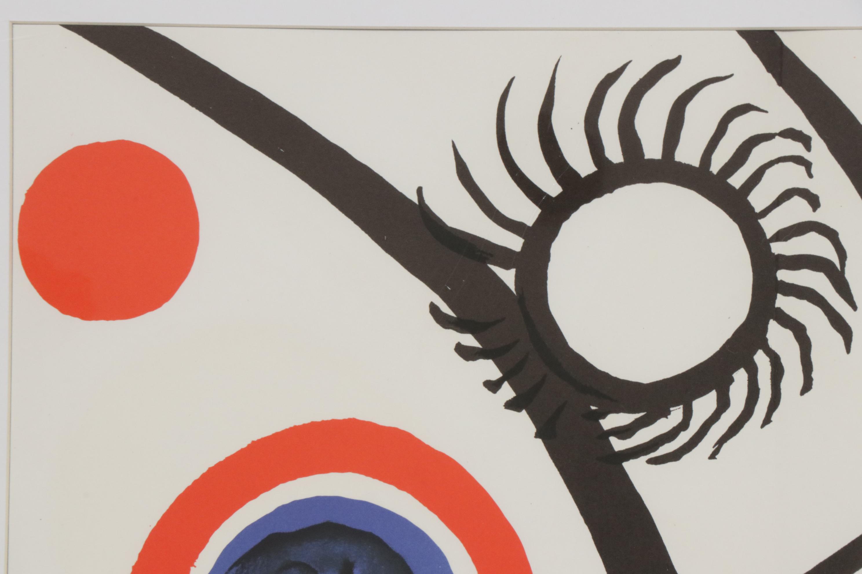 Alexander Calder Double Page Color Lithograph for "Derrière le Miroir"