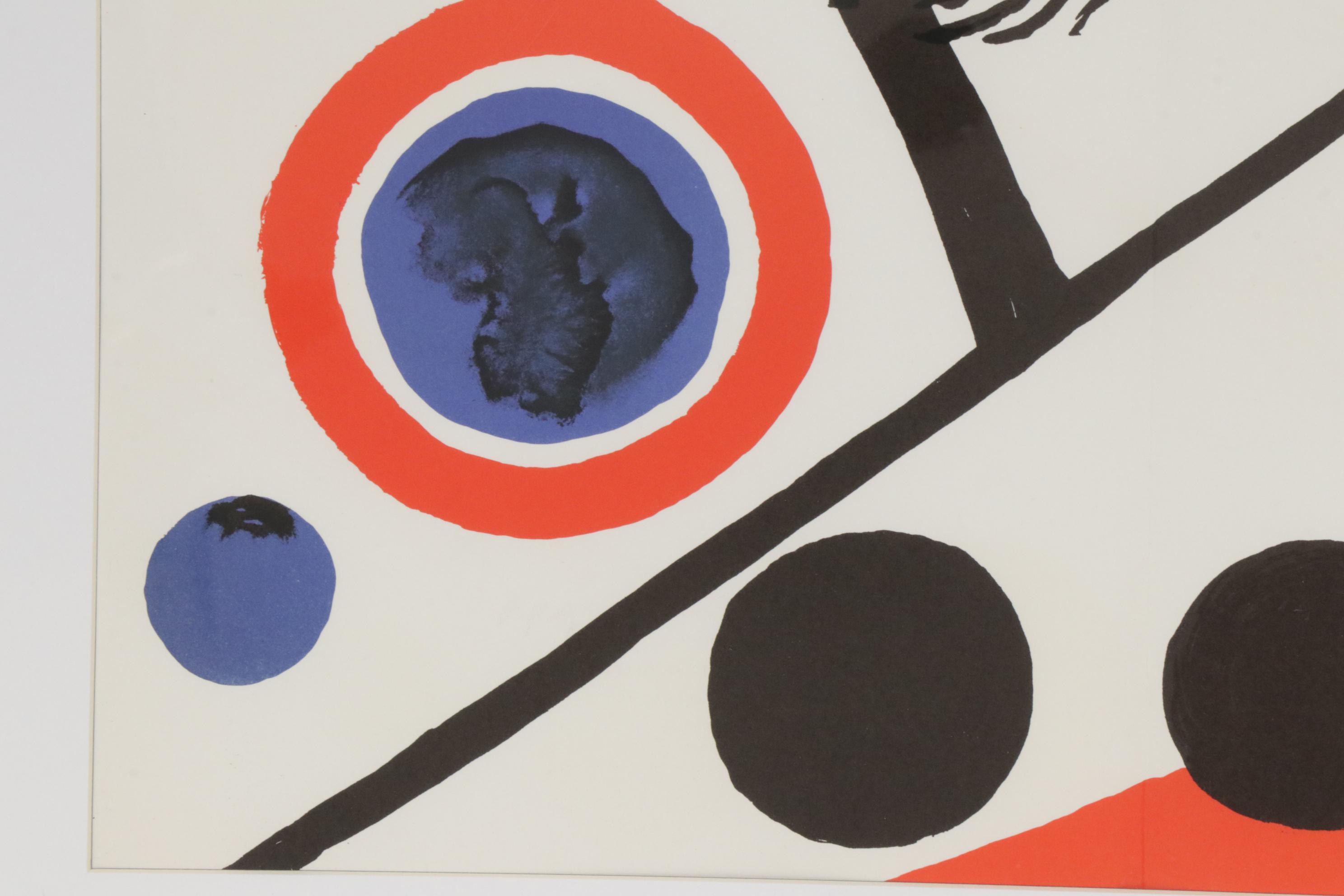 Alexander Calder Double Page Color Lithograph for "Derrière le Miroir"