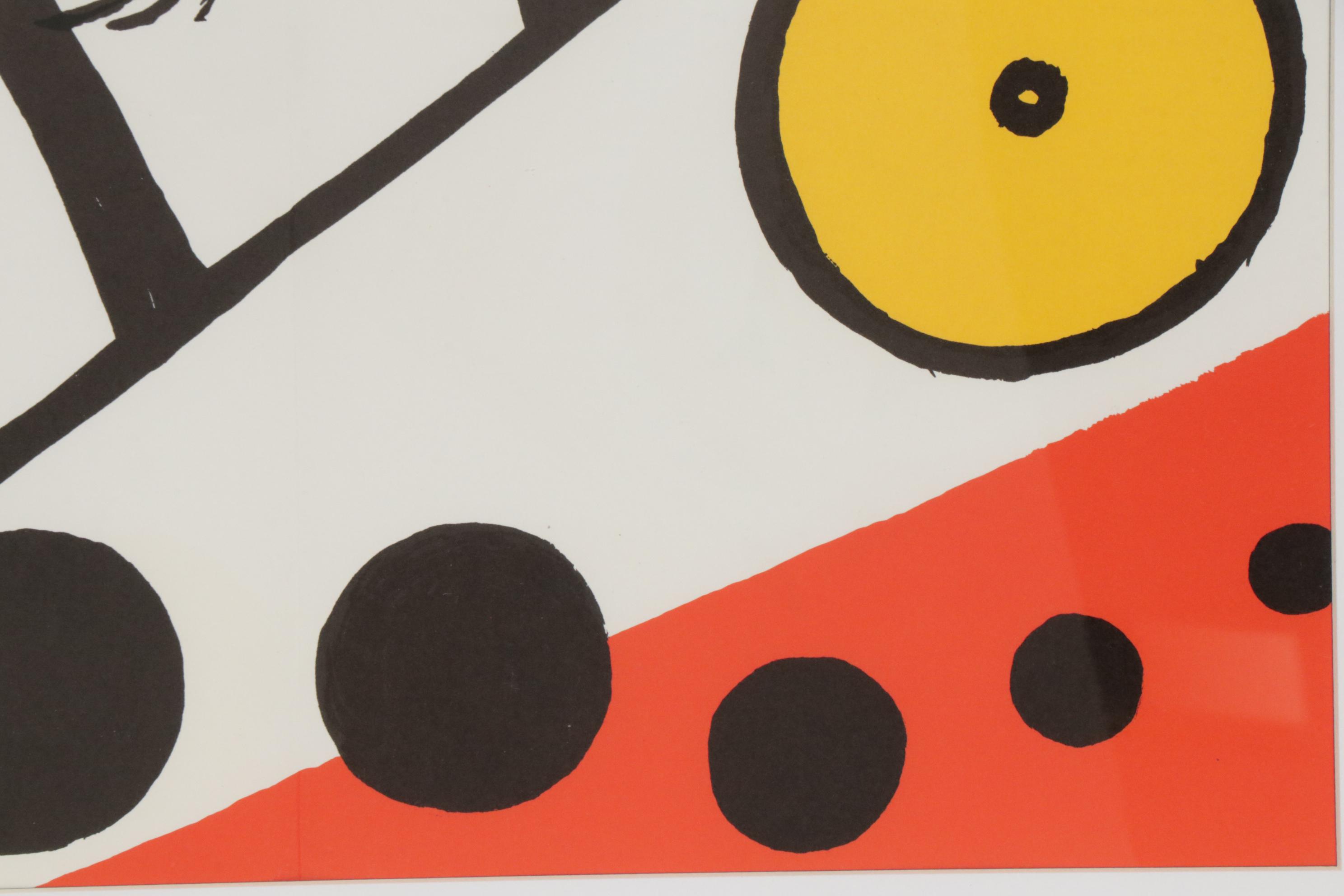 Alexander Calder Double Page Color Lithograph for "Derrière le Miroir"