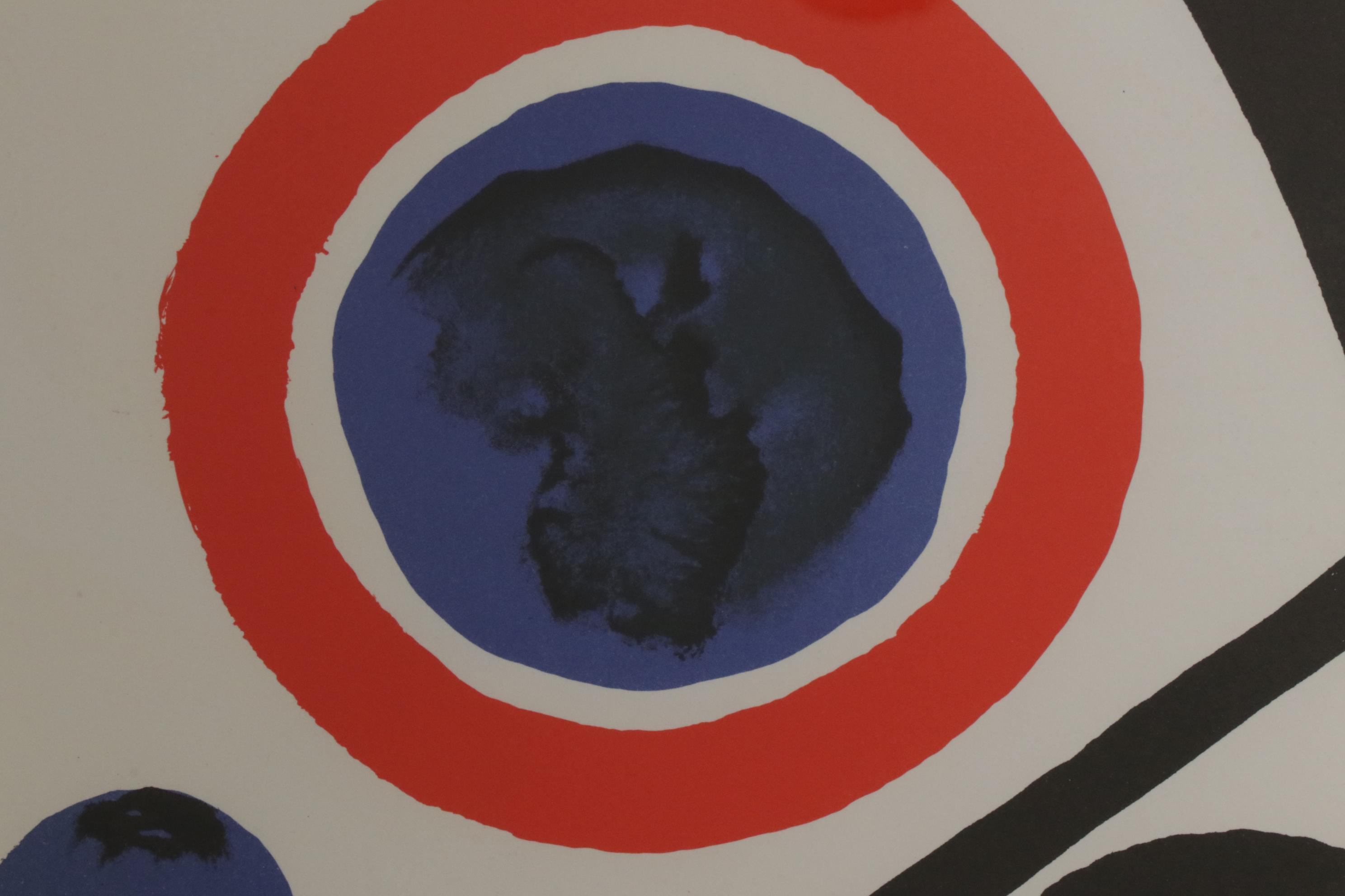 Alexander Calder Double Page Color Lithograph for "Derrière le Miroir"