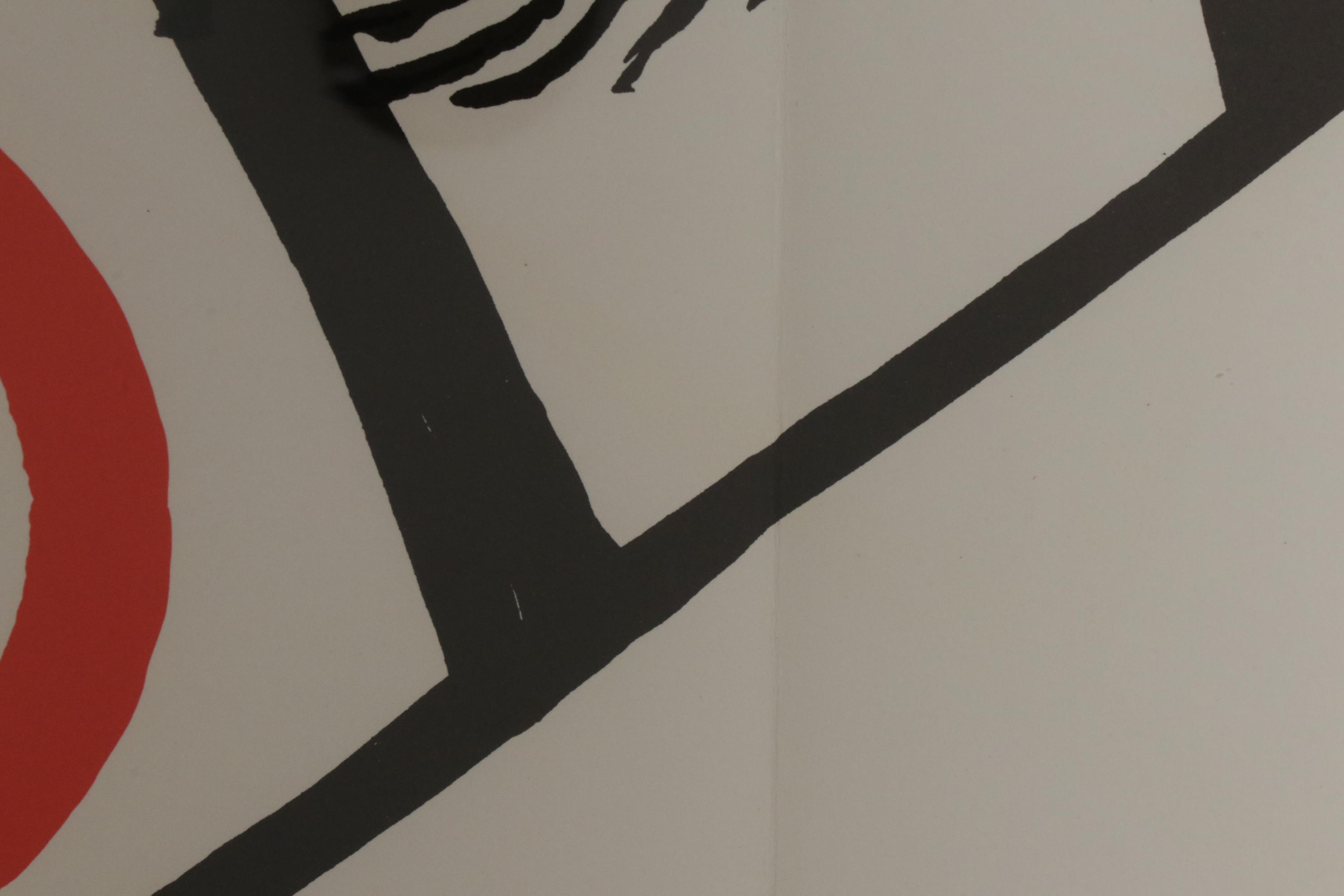 Alexander Calder Double Page Color Lithograph for "Derrière le Miroir"