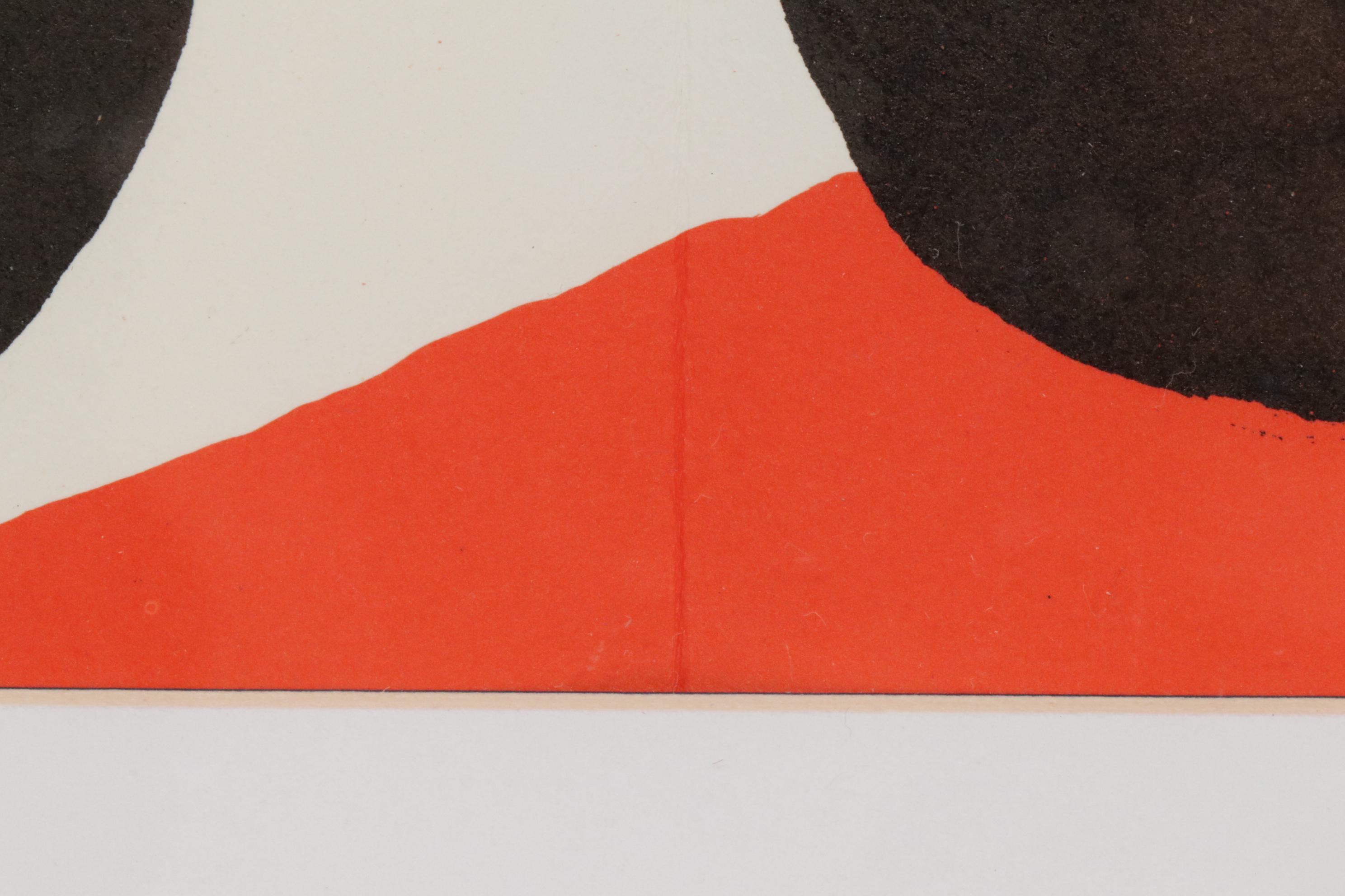 Alexander Calder Double Page Color Lithograph for "Derrière le Miroir"