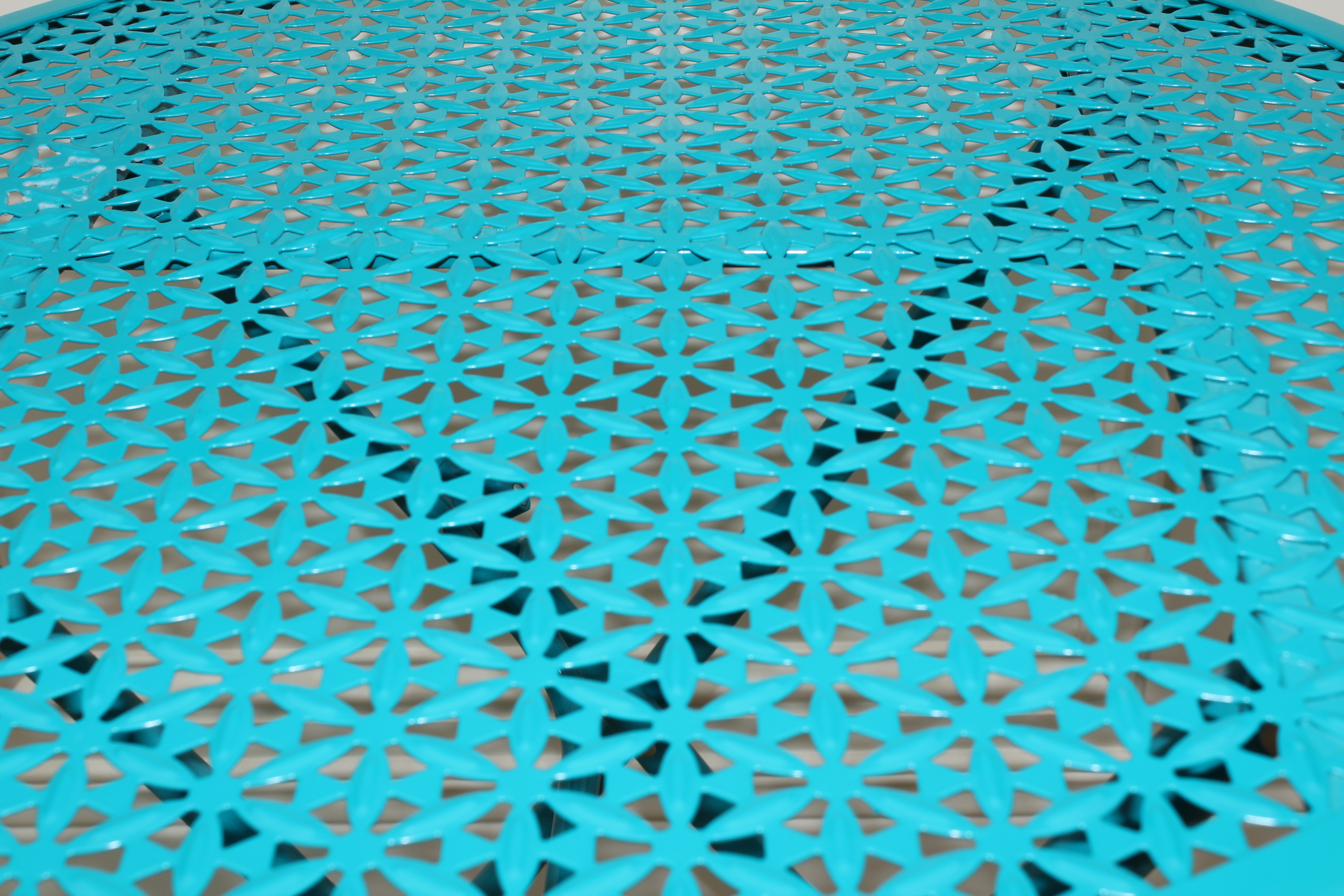 Contemporary Teal Metal Folding Bistro Dining Set