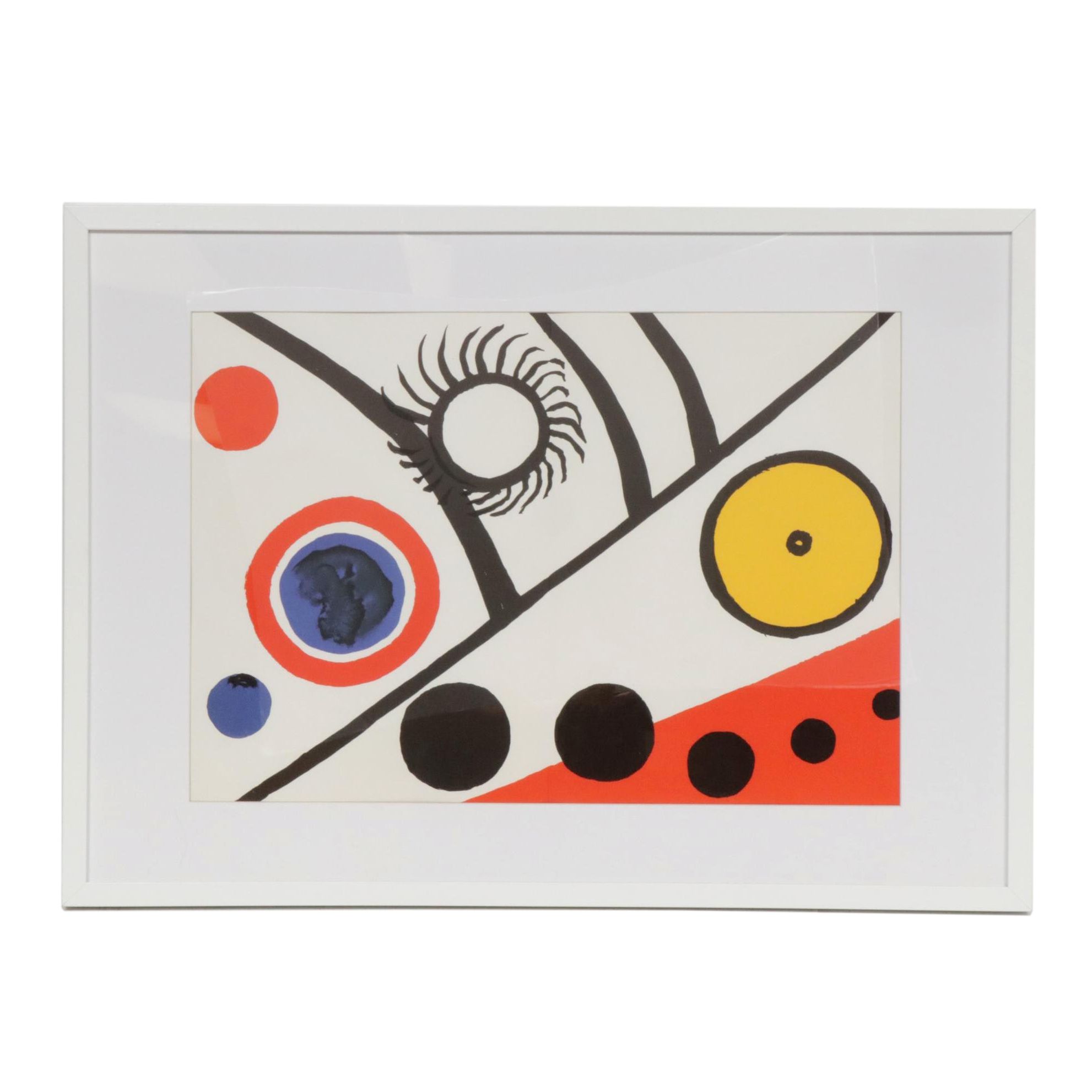 Alexander Calder Double Page Color Lithograph for "Derrière le Miroir"