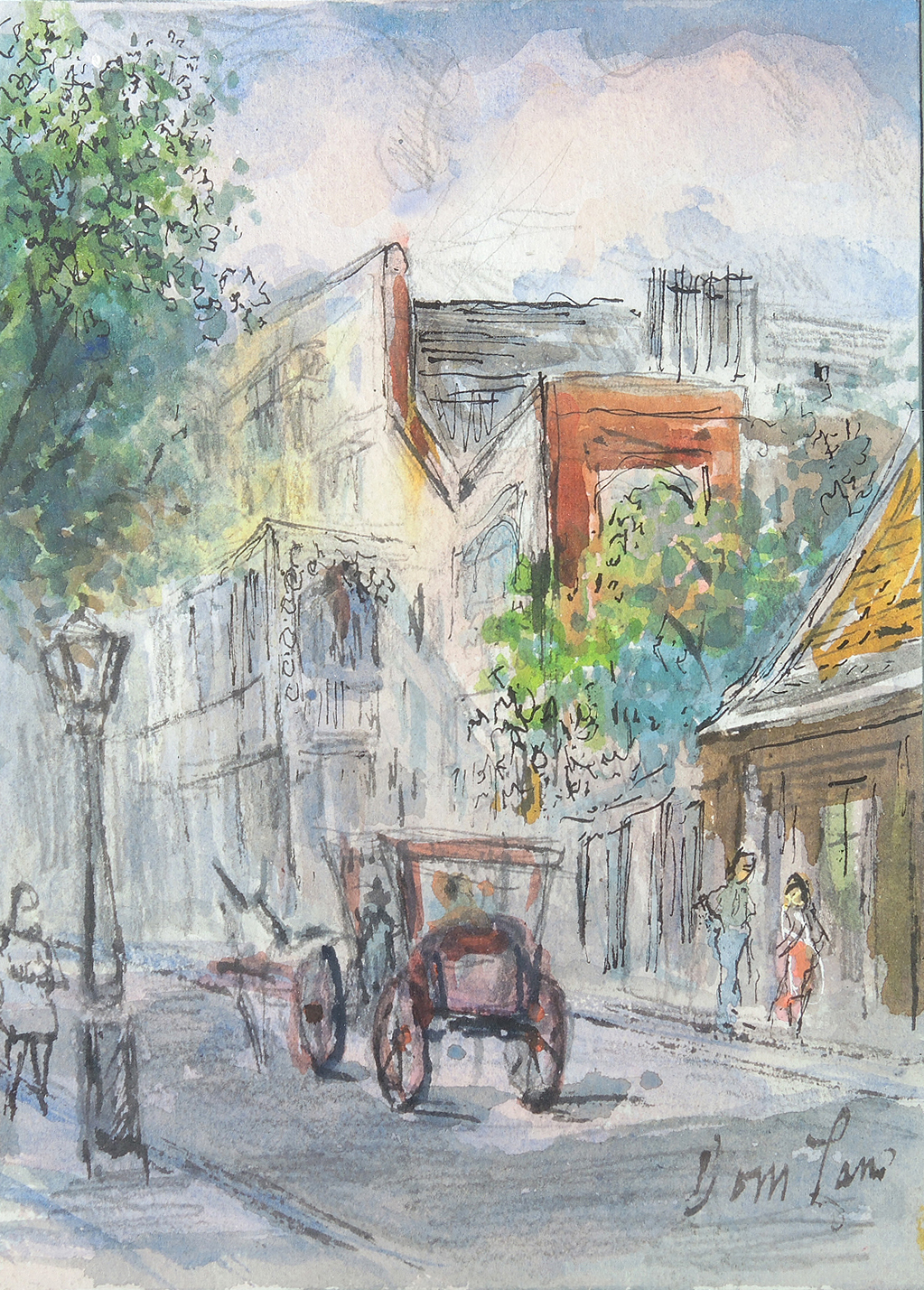 Tom Lane Watercolor Paintings of New Orleans
