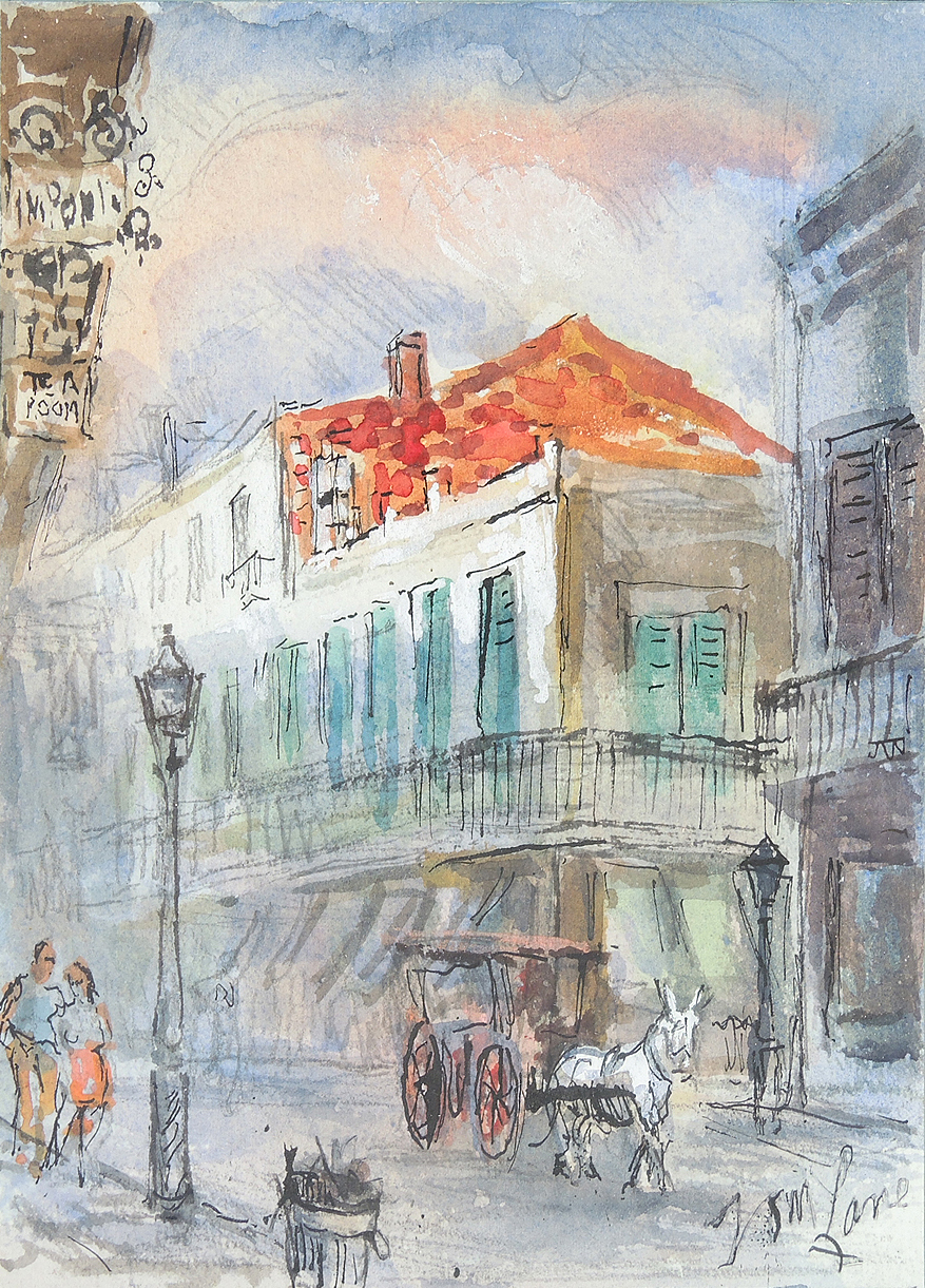 Tom Lane Watercolor Paintings of New Orleans