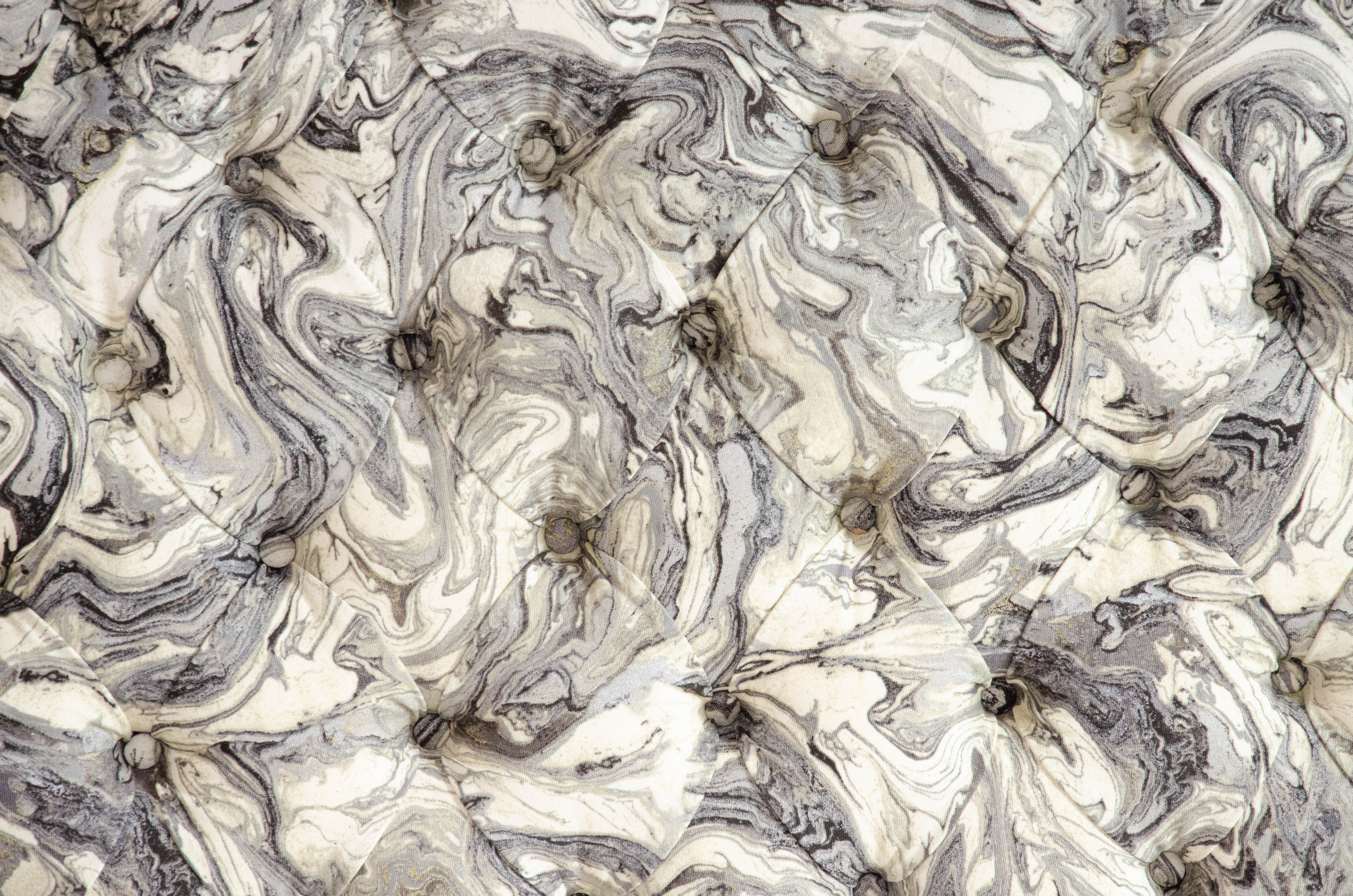 Button-Tufted Queen Size Headboard and Bed Frame with Rufino Plush Mattress