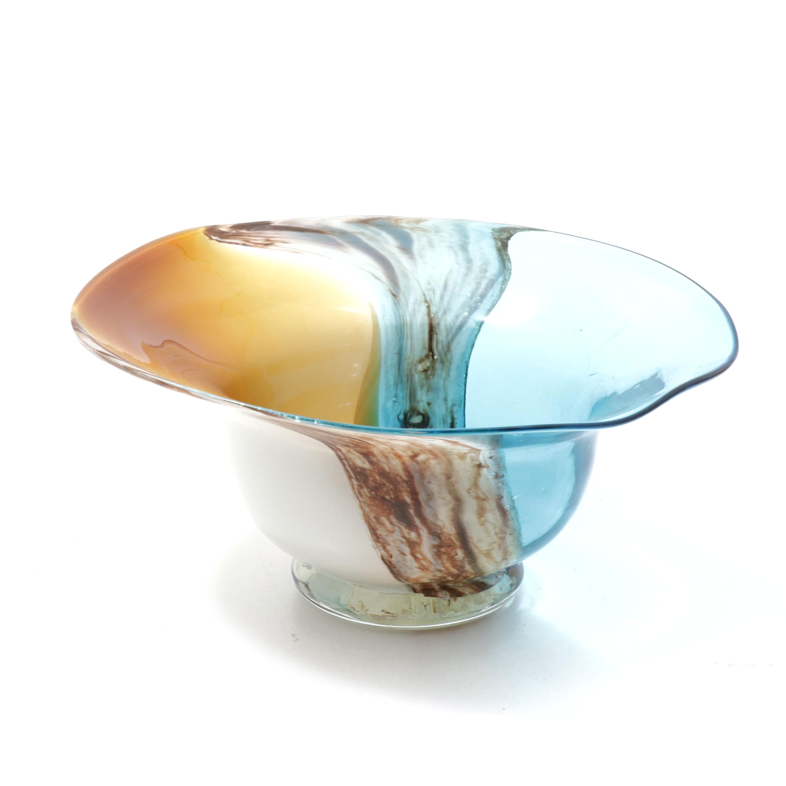 Art Glass Freeform Bowl