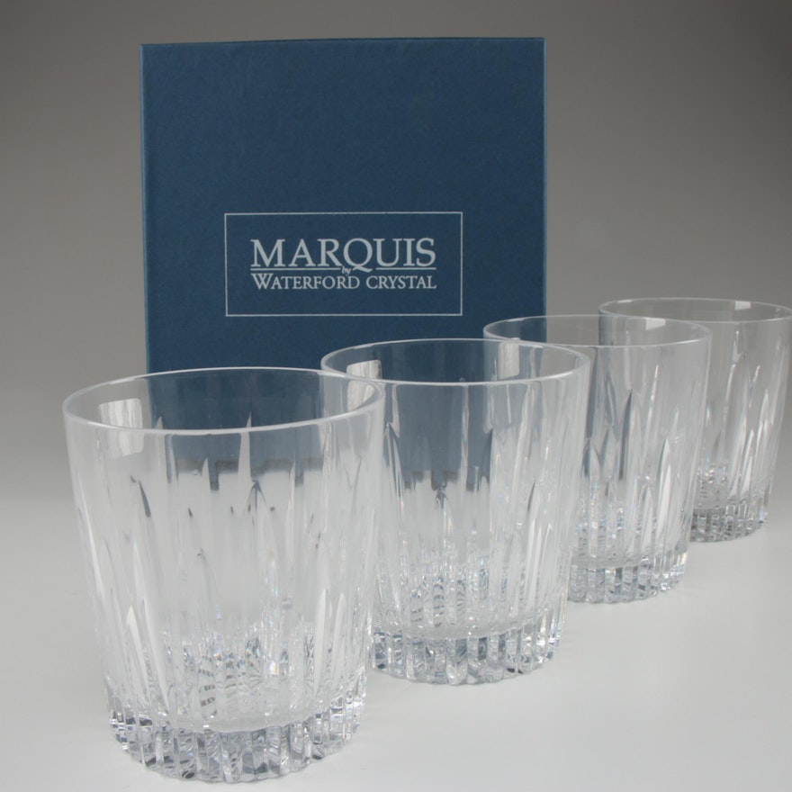 Marquis by Waterford "Barcelona" Cut Crystal Old Fashioned Glasses