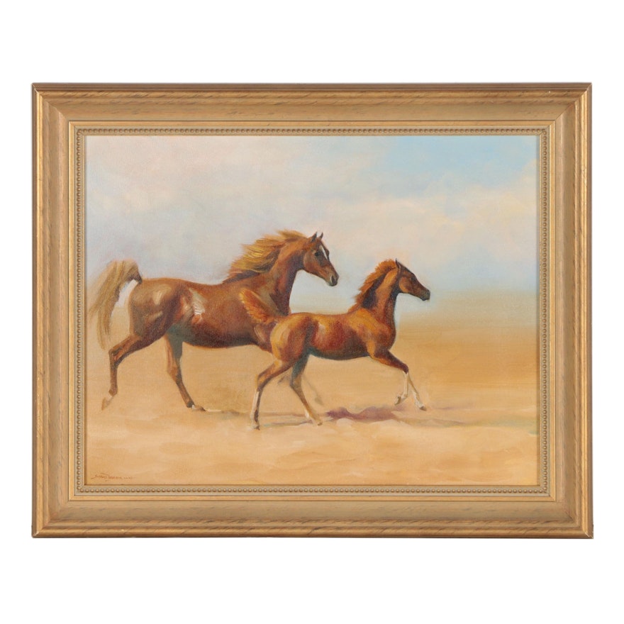 Susan Dorazio Oil Painting "Desert Run"