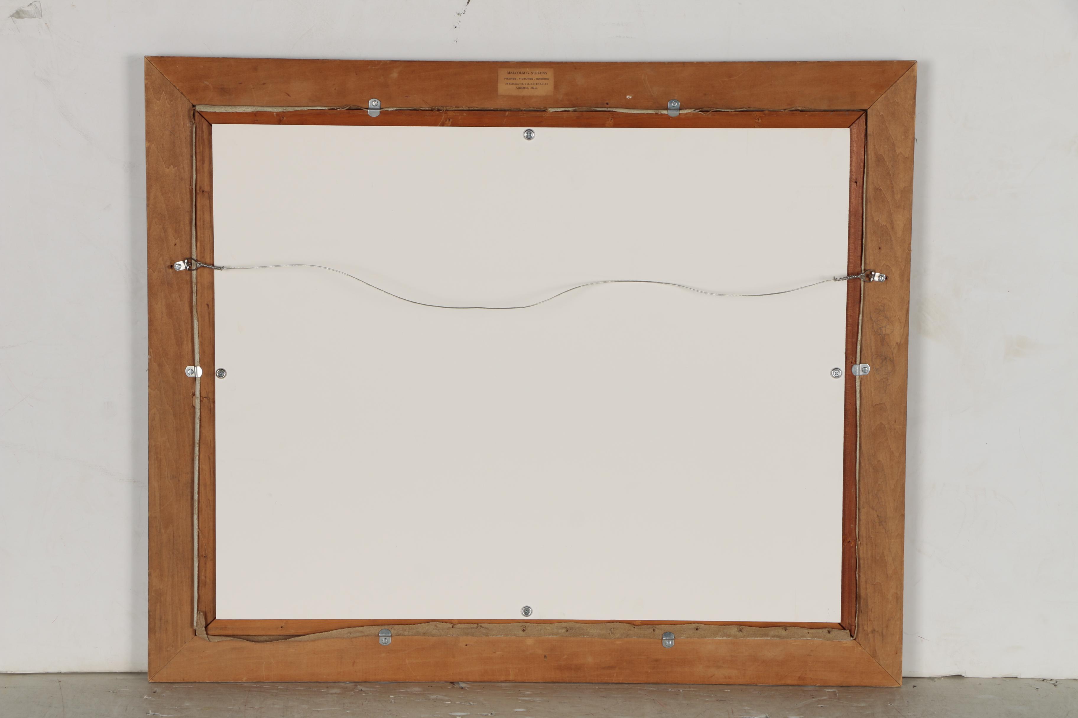 James Perry Wilson Oil Painting of Harbor Scene with Fishing Boats