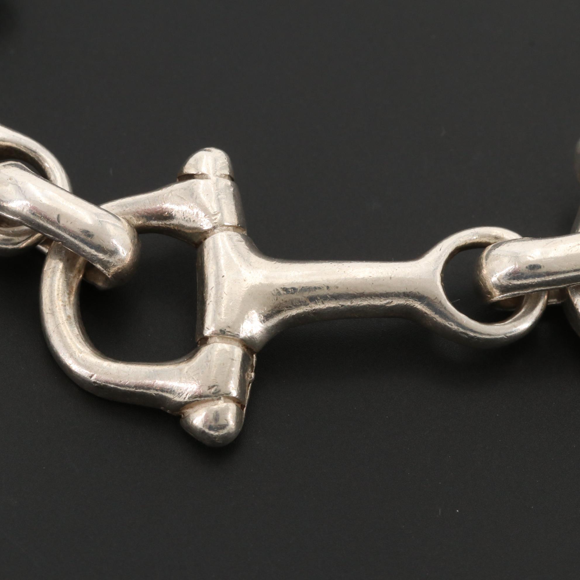 Sterling Silver Bracelets with Horse, Schoolhouse and Motorcycle Charms