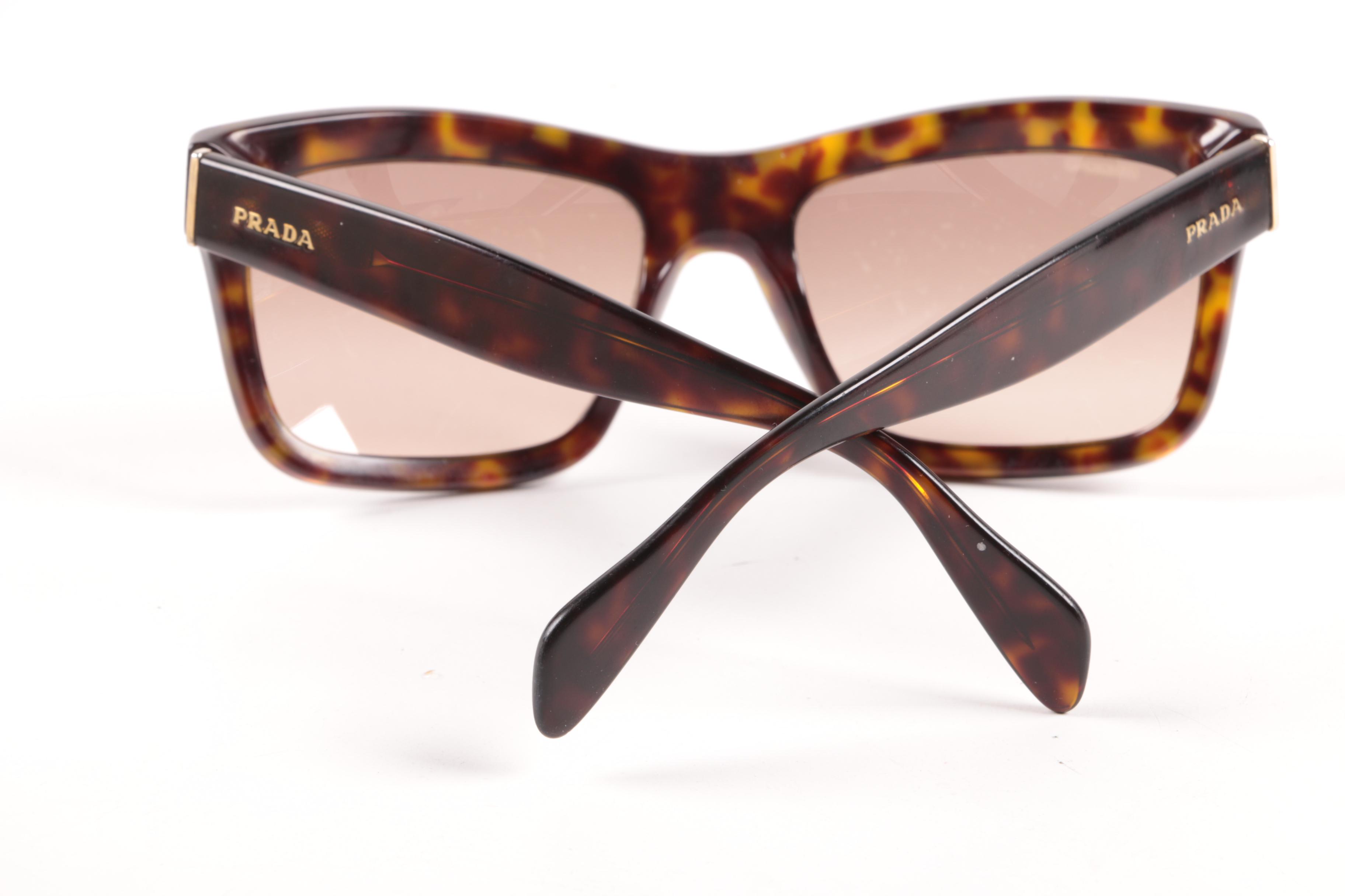 Prada SPR 250 Havana Sunglasses in Tortoise with Case