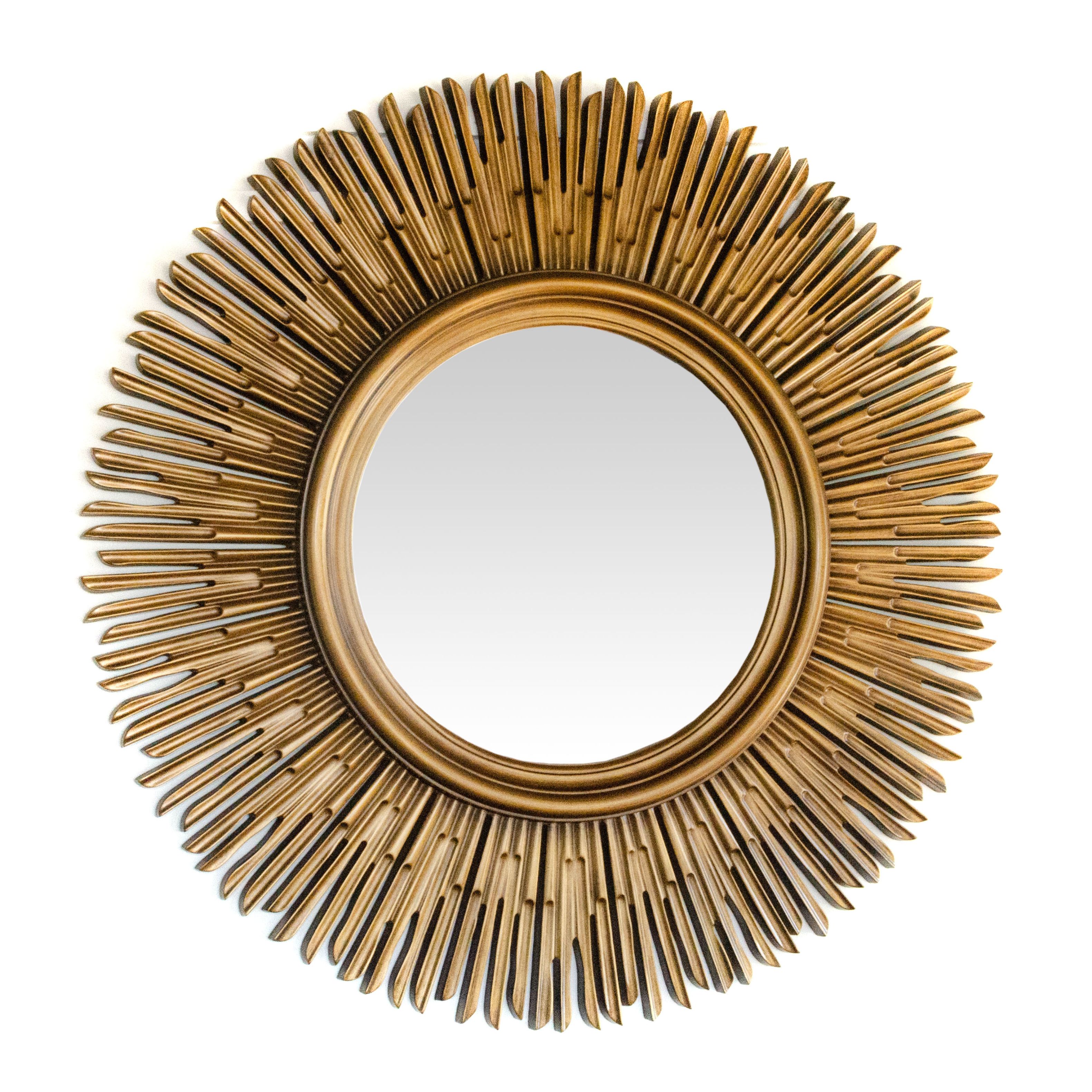Starburst Wall Mirror in Gilt Frame, Contemporary