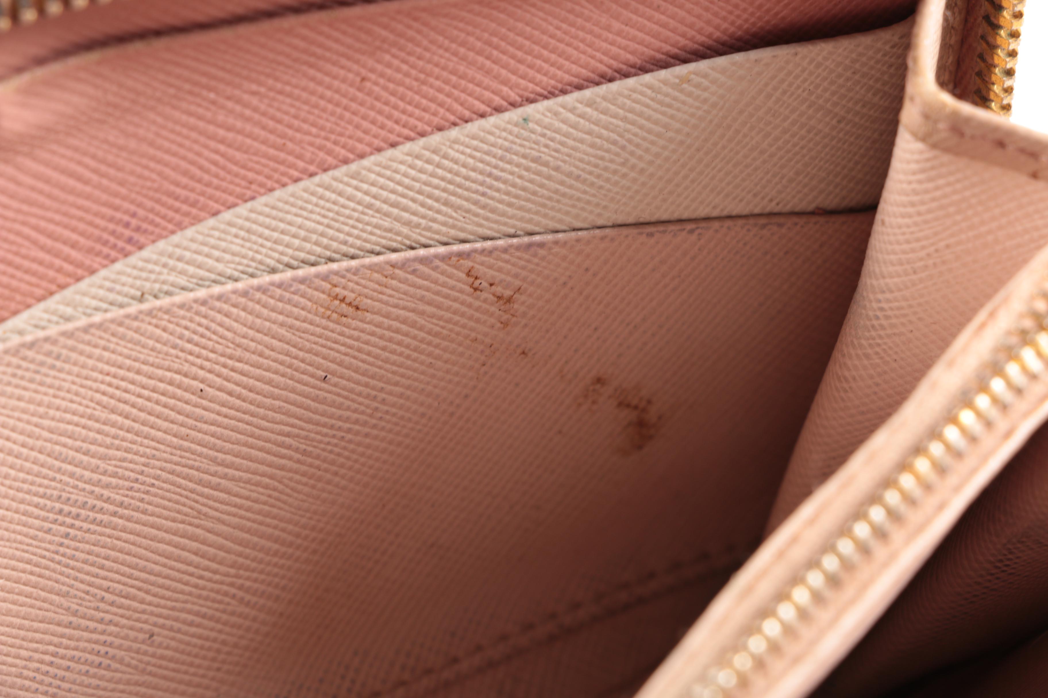 Prada Blush Saffiano Leather Zip-Around Clutch Wallet