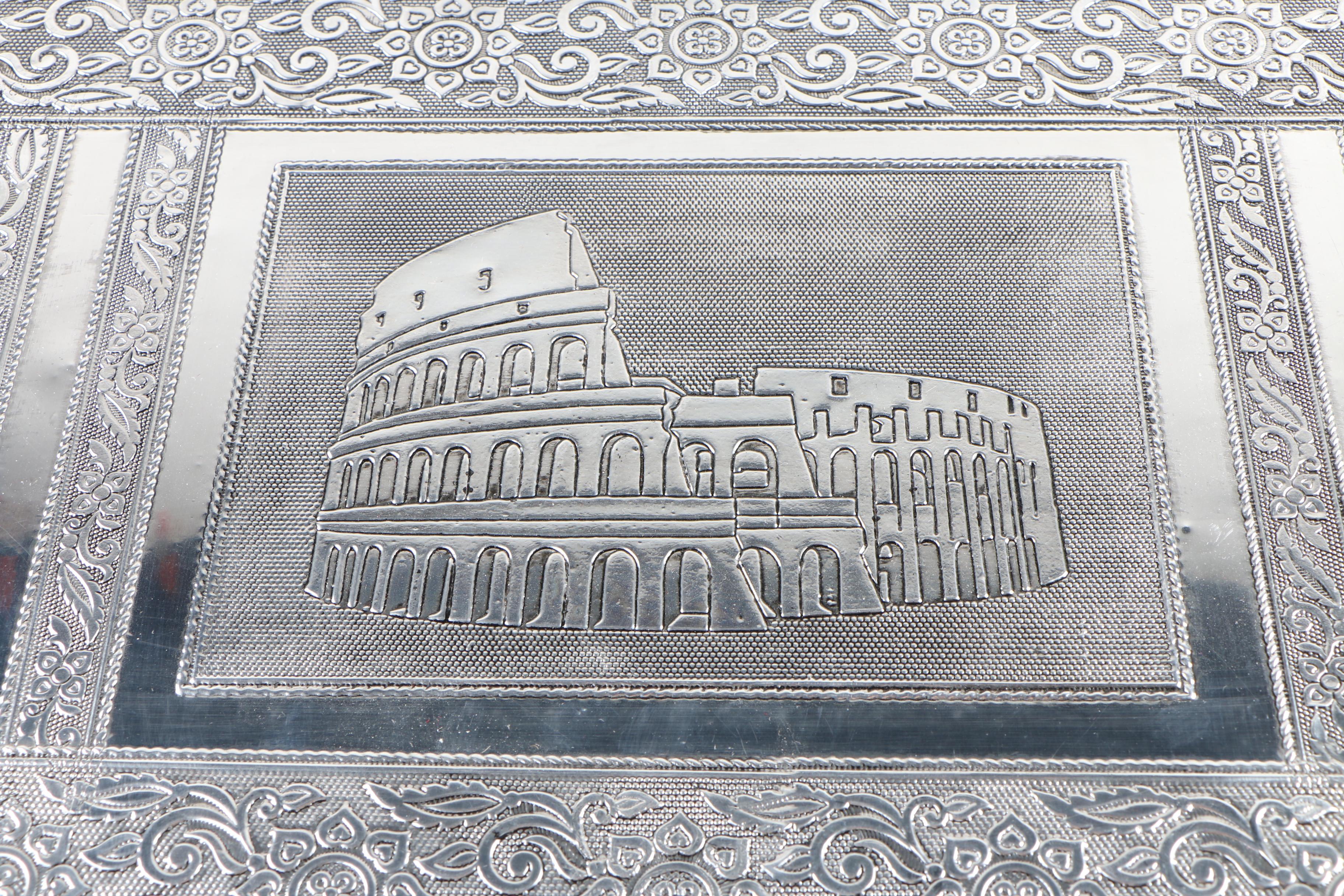 "Handicraft" Stamped Metal Jewelry Display Cases