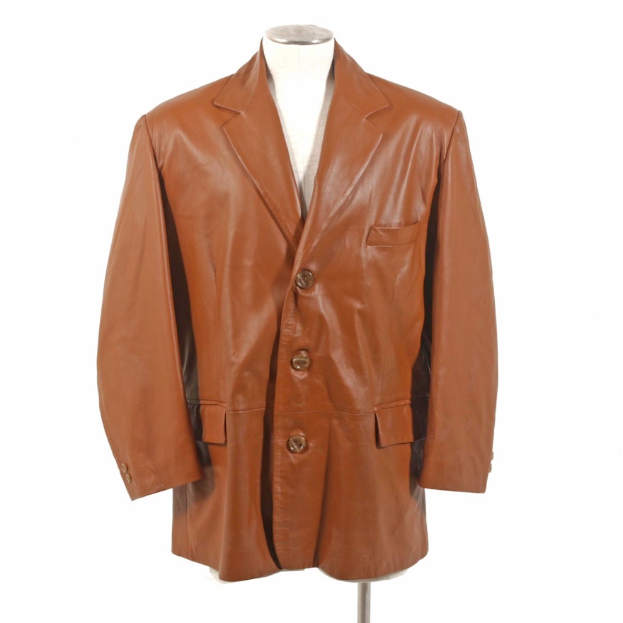 Men's Suede and Skin Italian Leather Jacket