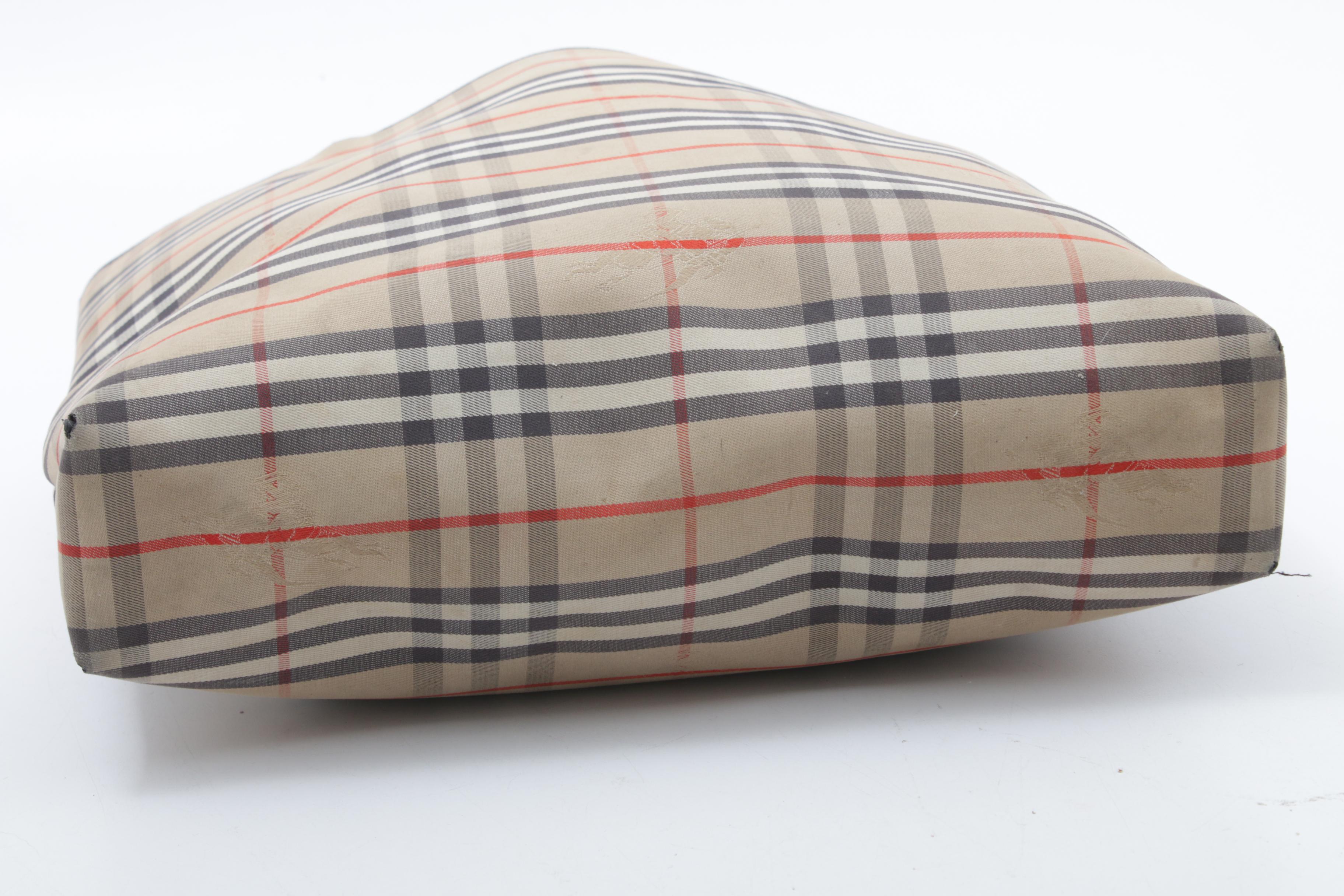 Burberry London "Haymarket Check" Canvas Tote Bag