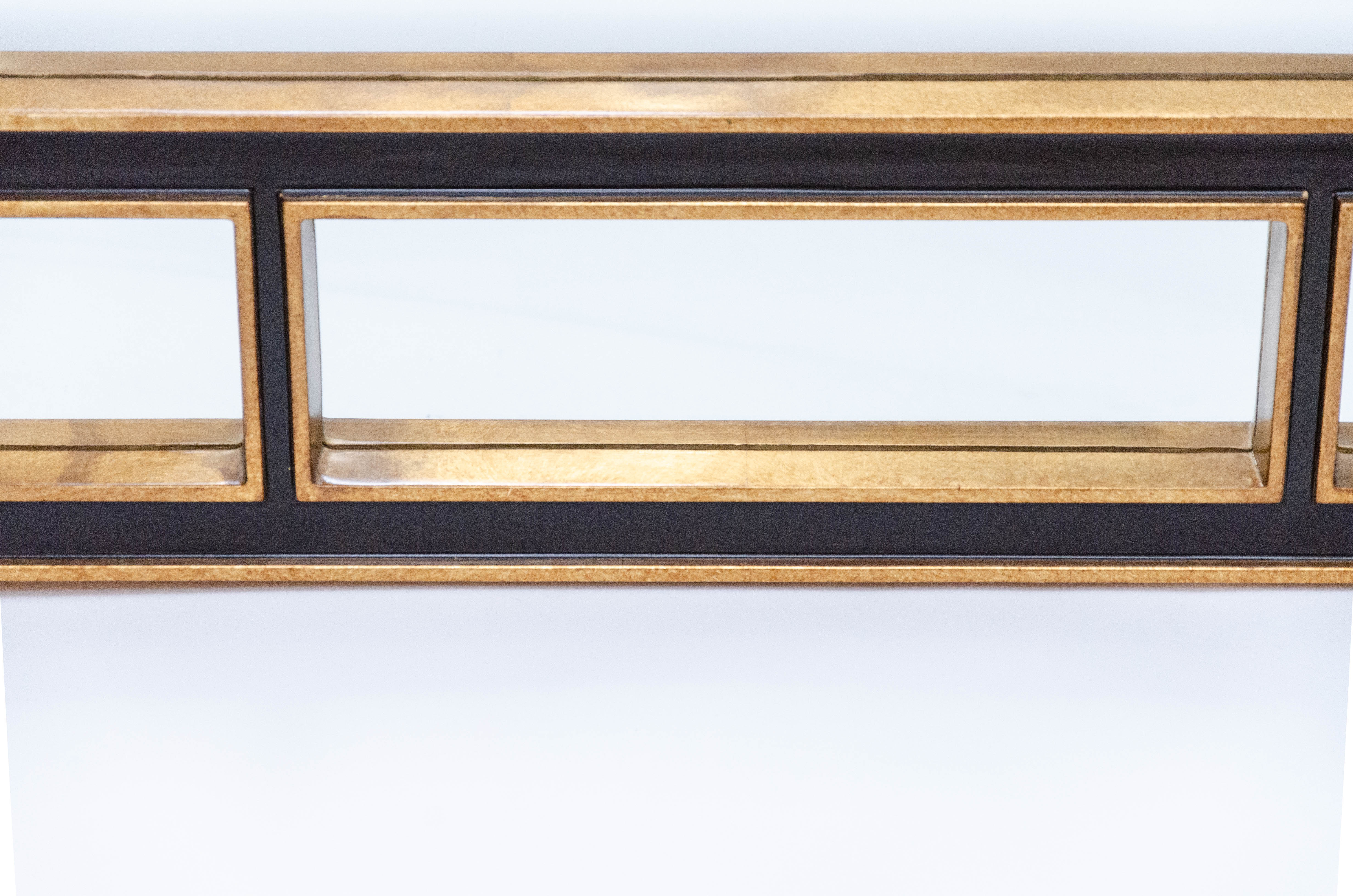 Multi-Panel Wall Mirror with Raised Gilt Border
