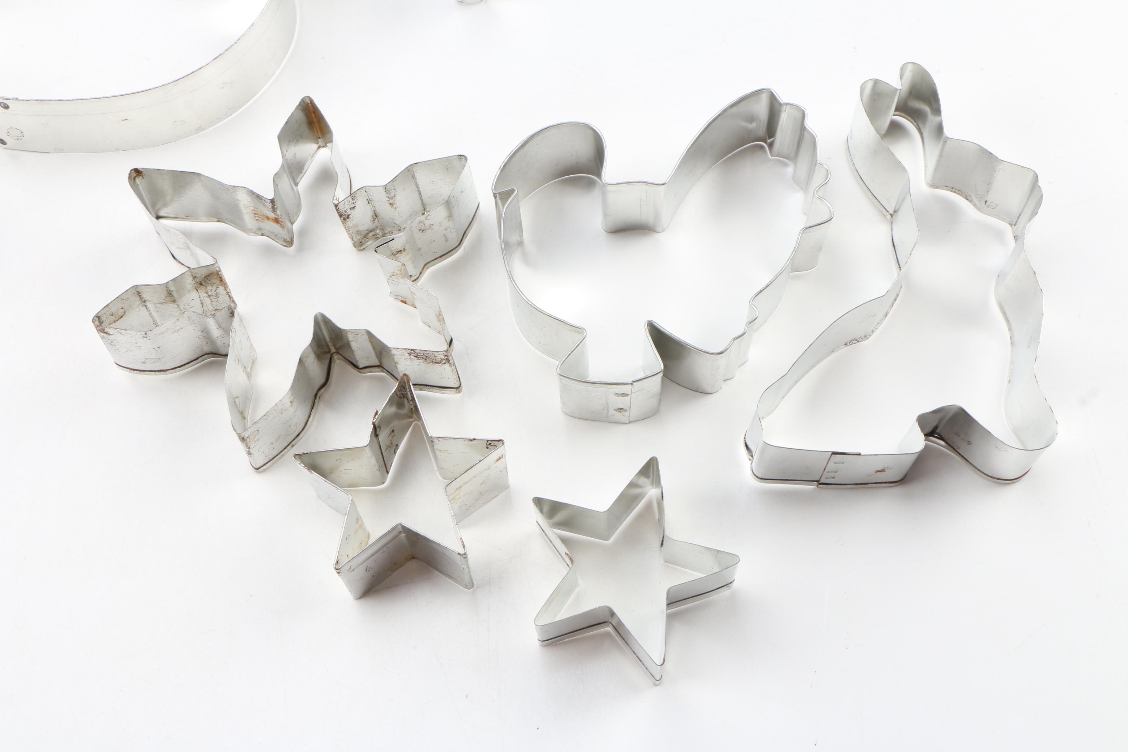 Assorted Seasonal Cookie Cutters and Recipe Cards by Purple Puma Cookie Co.