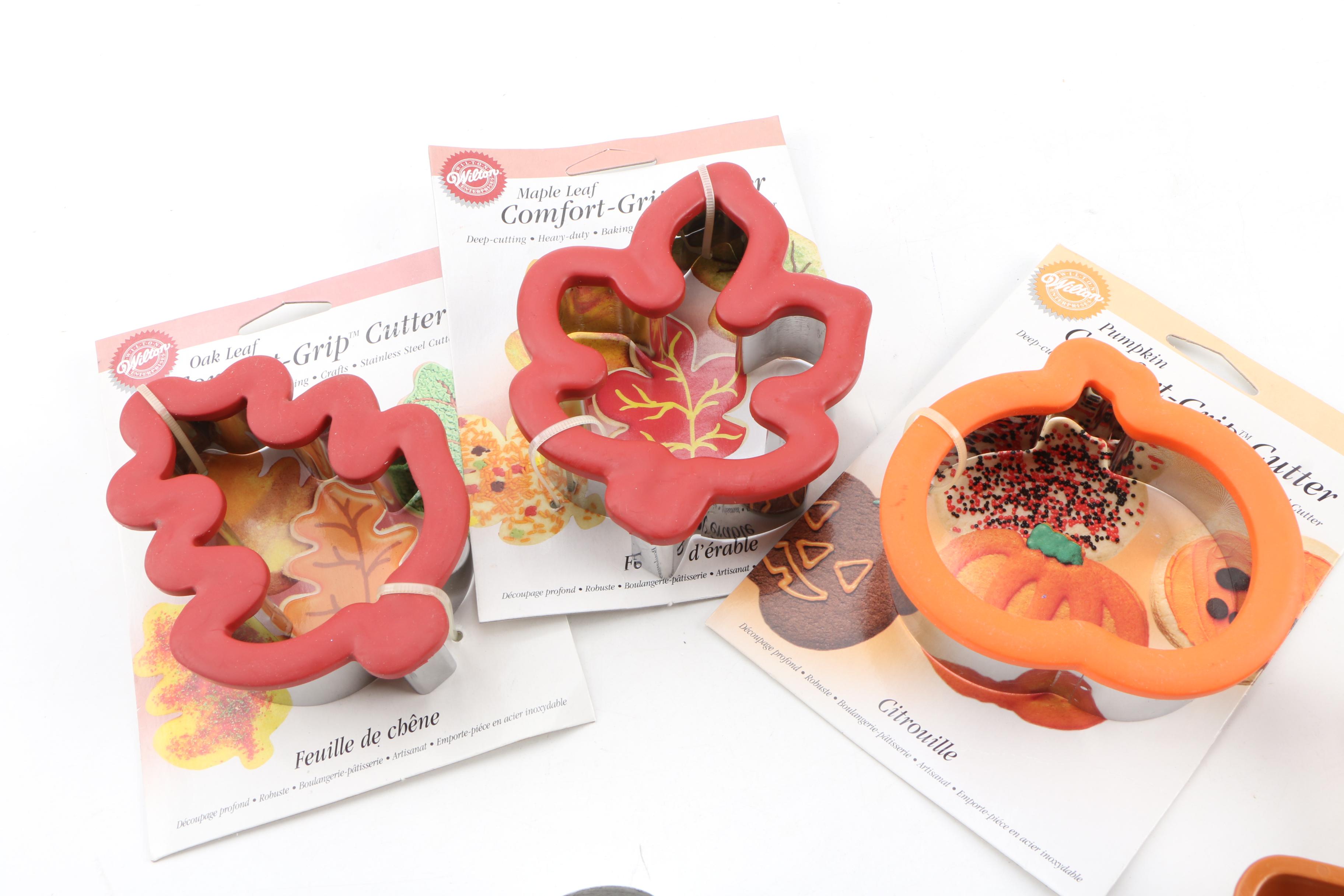 Assorted Seasonal Cookie Cutters and Recipe Cards by Purple Puma Cookie Co.