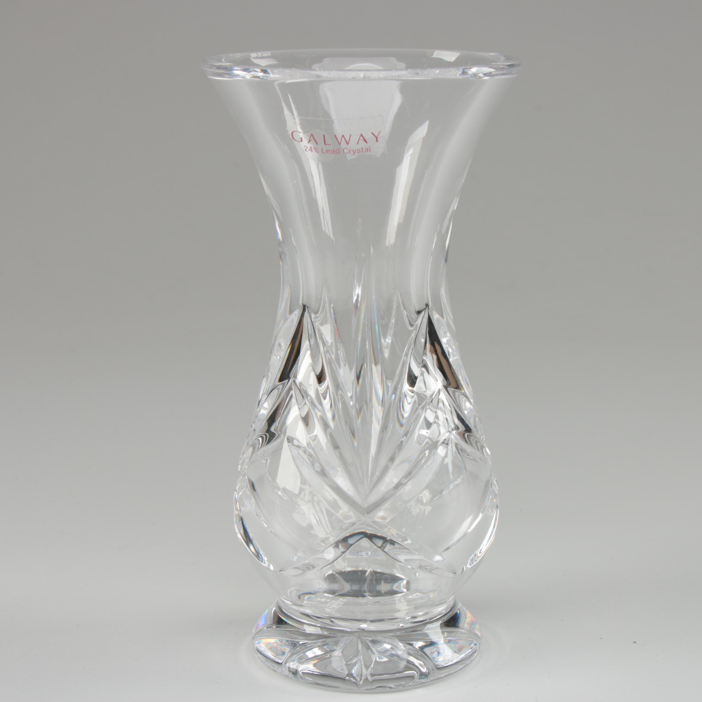 Galway "Kylemore" Crystal Bulb Vases