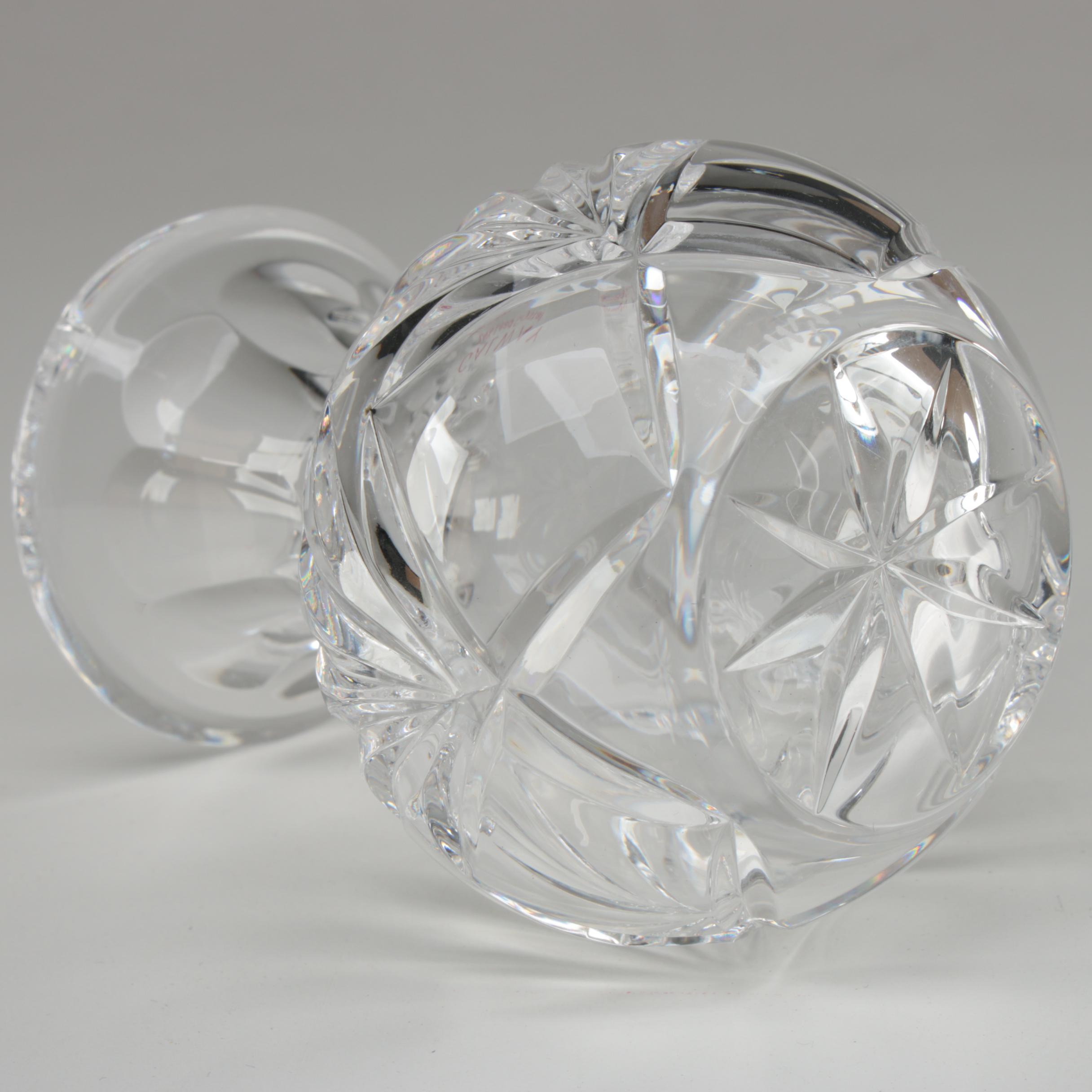 Galway "Kylemore" Crystal Bulb Vases