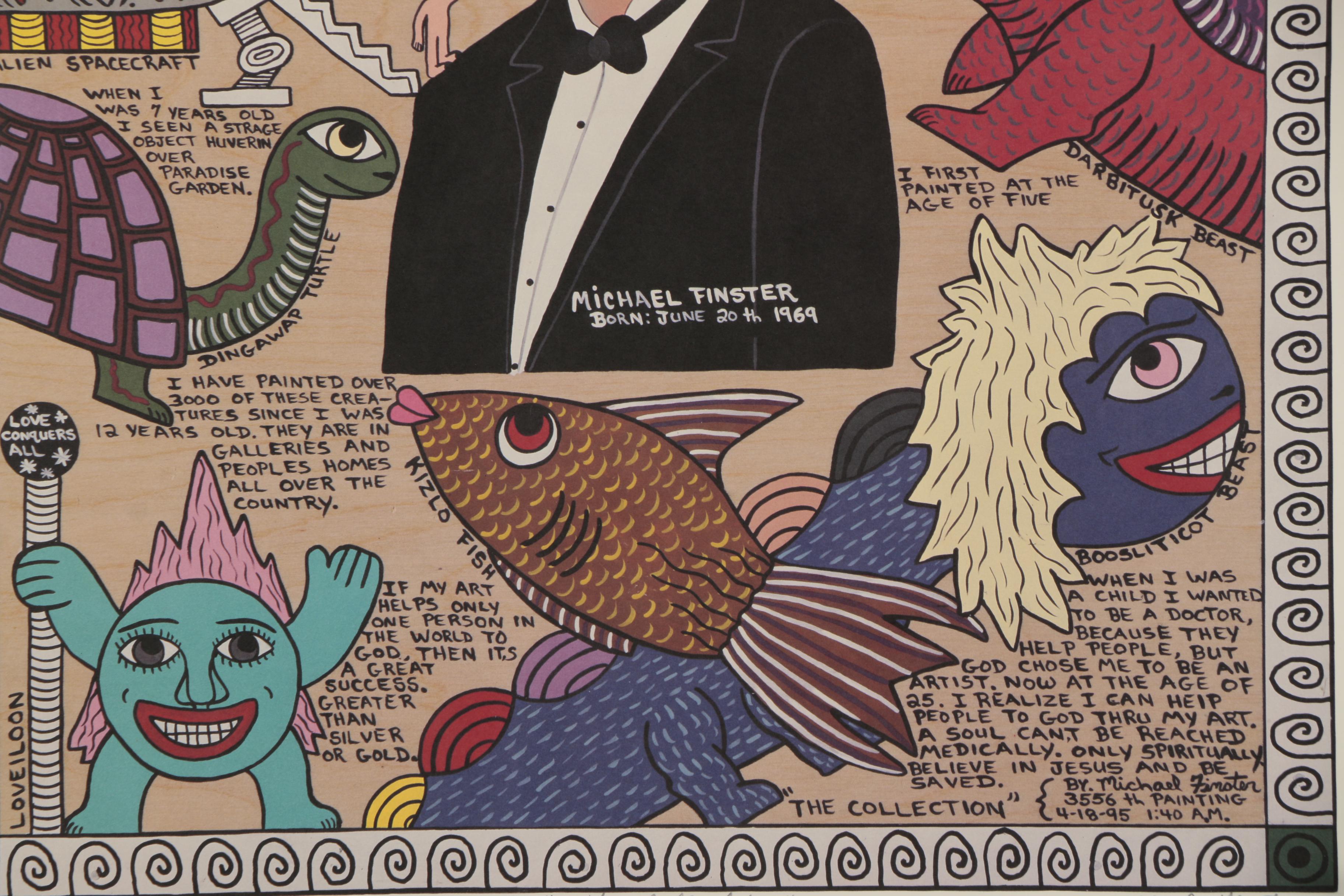 Michael Finster Offset Lithograph "The Collection", circa 1995