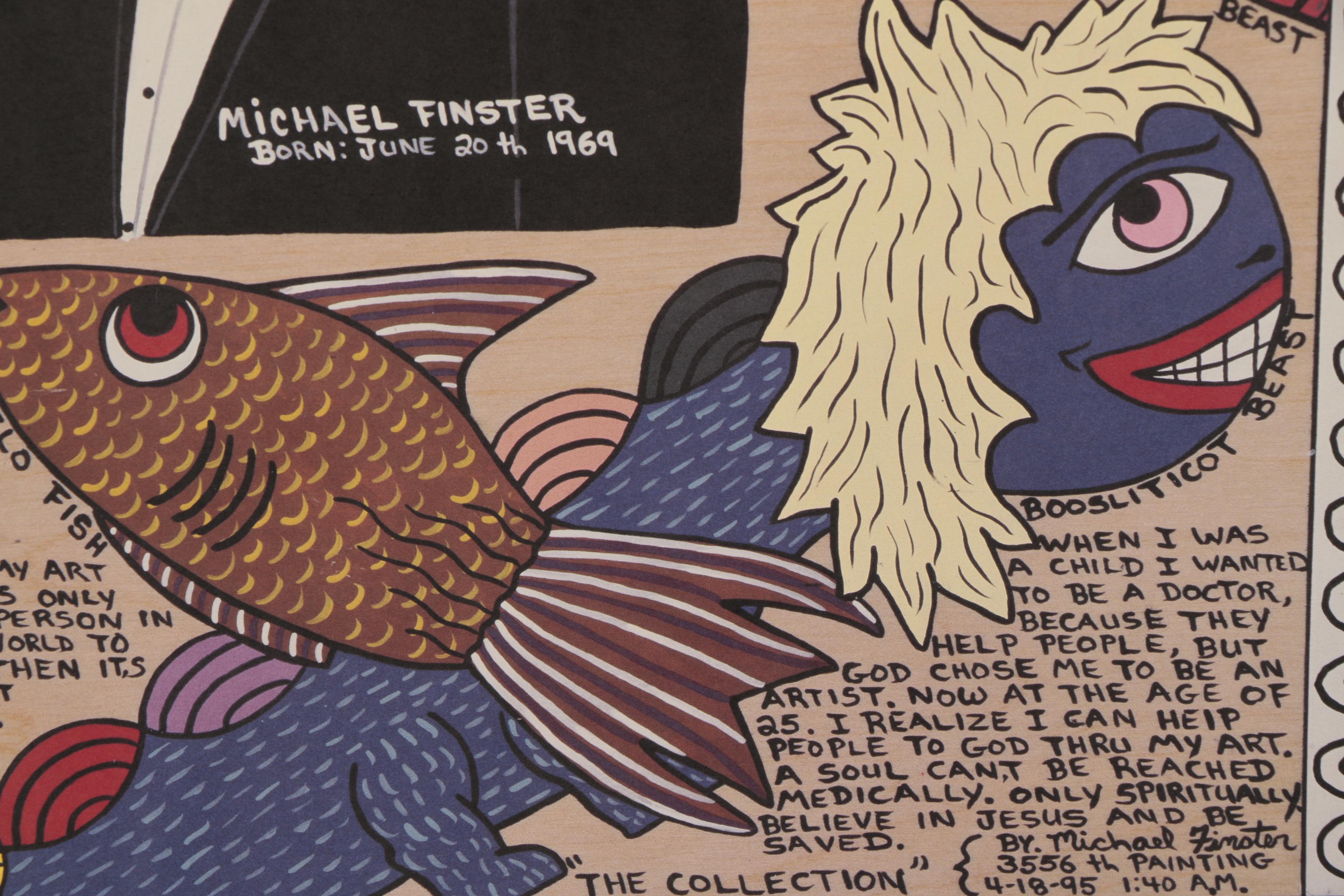 Michael Finster Offset Lithograph "The Collection", circa 1995