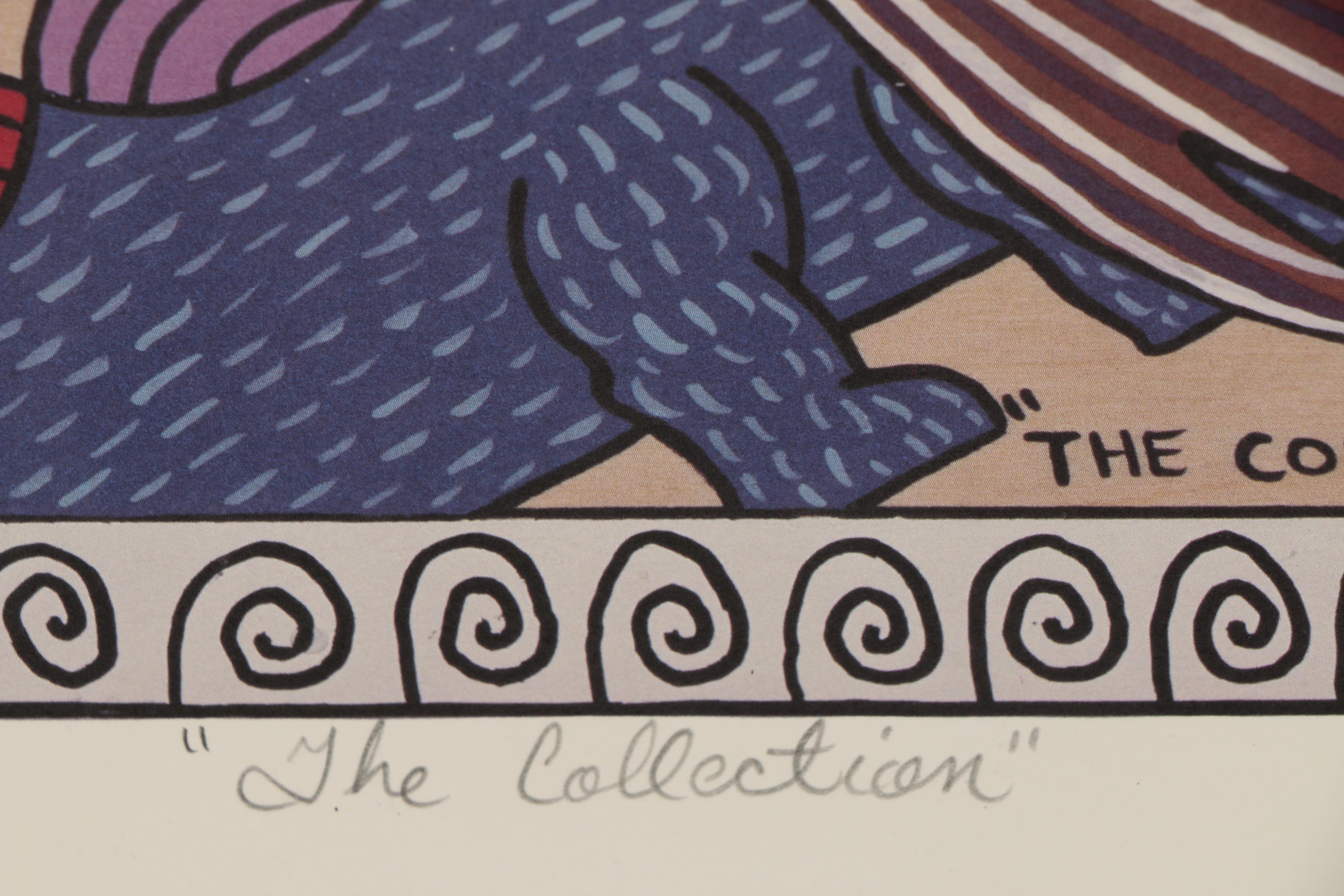 Michael Finster Offset Lithograph "The Collection", circa 1995