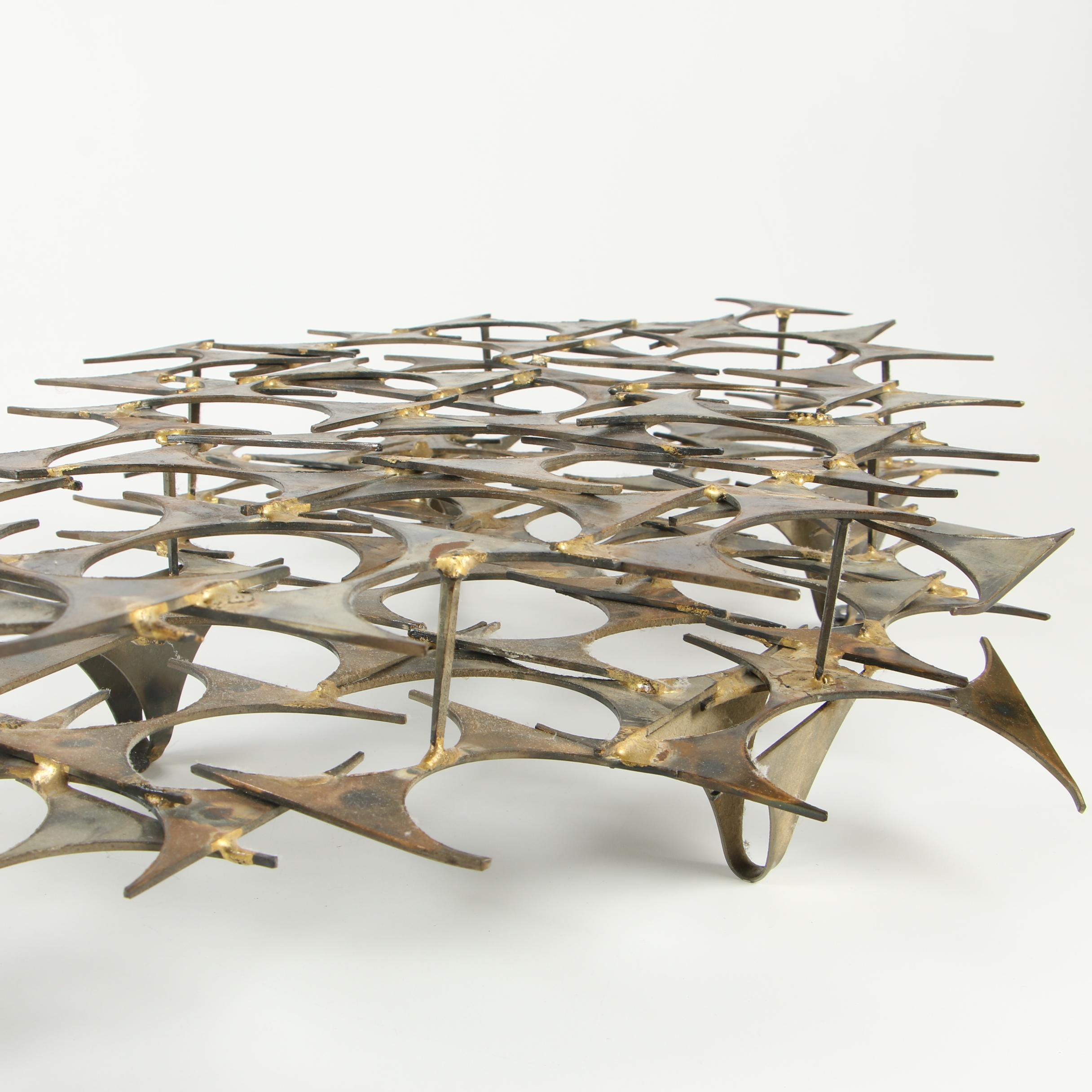 Marc Creates Metal Abstract Wall Sculpture, Late 20th Century