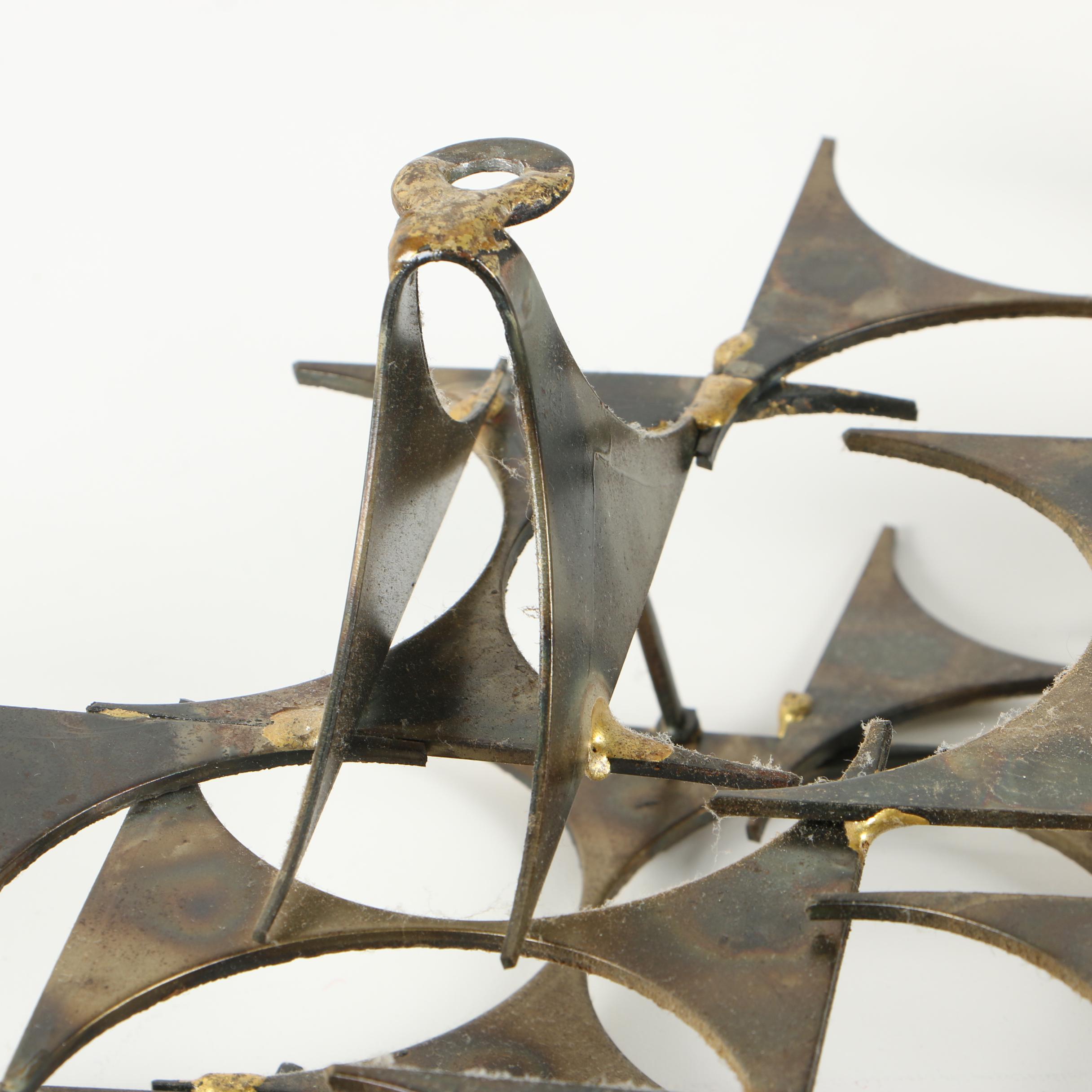 Marc Creates Metal Abstract Wall Sculpture, Late 20th Century